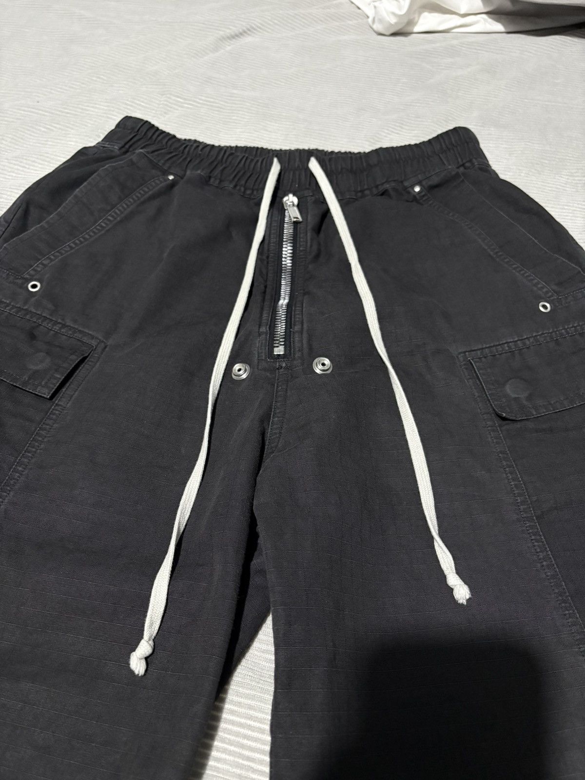 Rick Owens SS23 EDFU Ripstop Double Cargo Jumbo Belas Wide rave flare Size US 30 / EU 46 - 3 Thumbnail