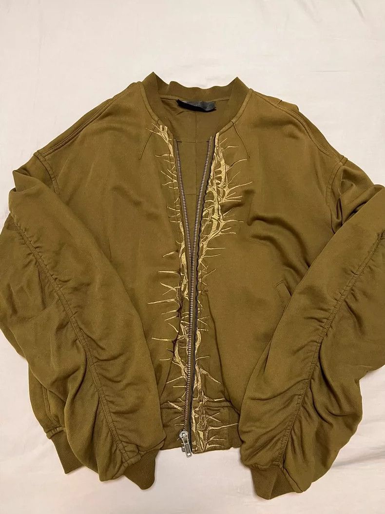 Haider Ackermann Haider Ackermann Golden wire thorn embroidered Bomber jack Size US XS / EU 42 / 0 - 3 Thumbnail