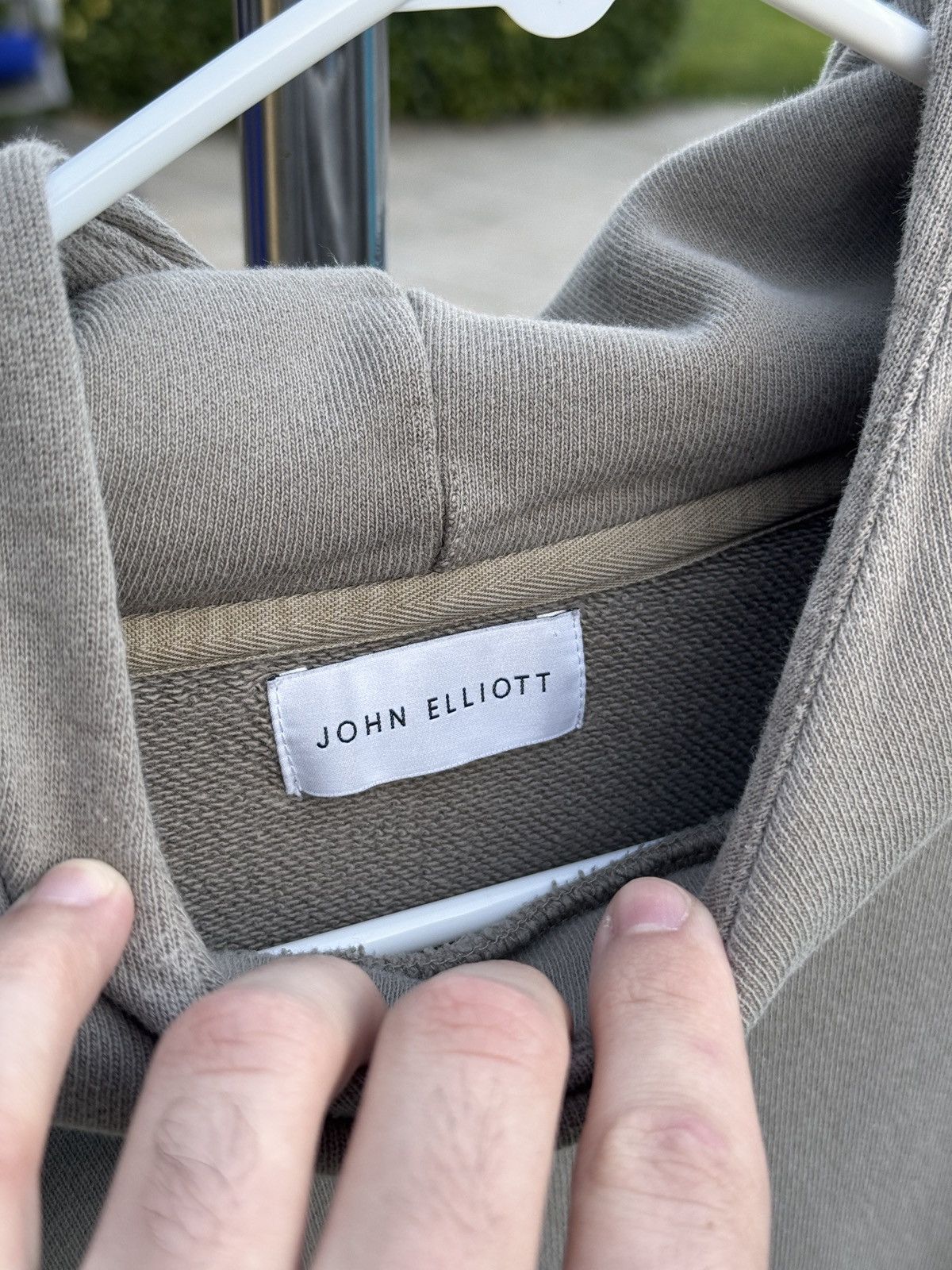 John Elliott John Elliott Dark Green Cropped Hoodie size 4 XL Size US XL / EU 56 / 4 - 5 Thumbnail