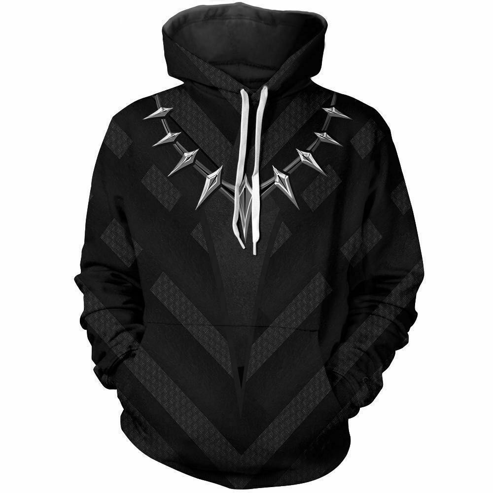 The Unbranded Brand Black Panther Wakanda Forever Hip Hop Hoodie Sweater Size US M / EU 48-50 / 2 - 7 Thumbnail