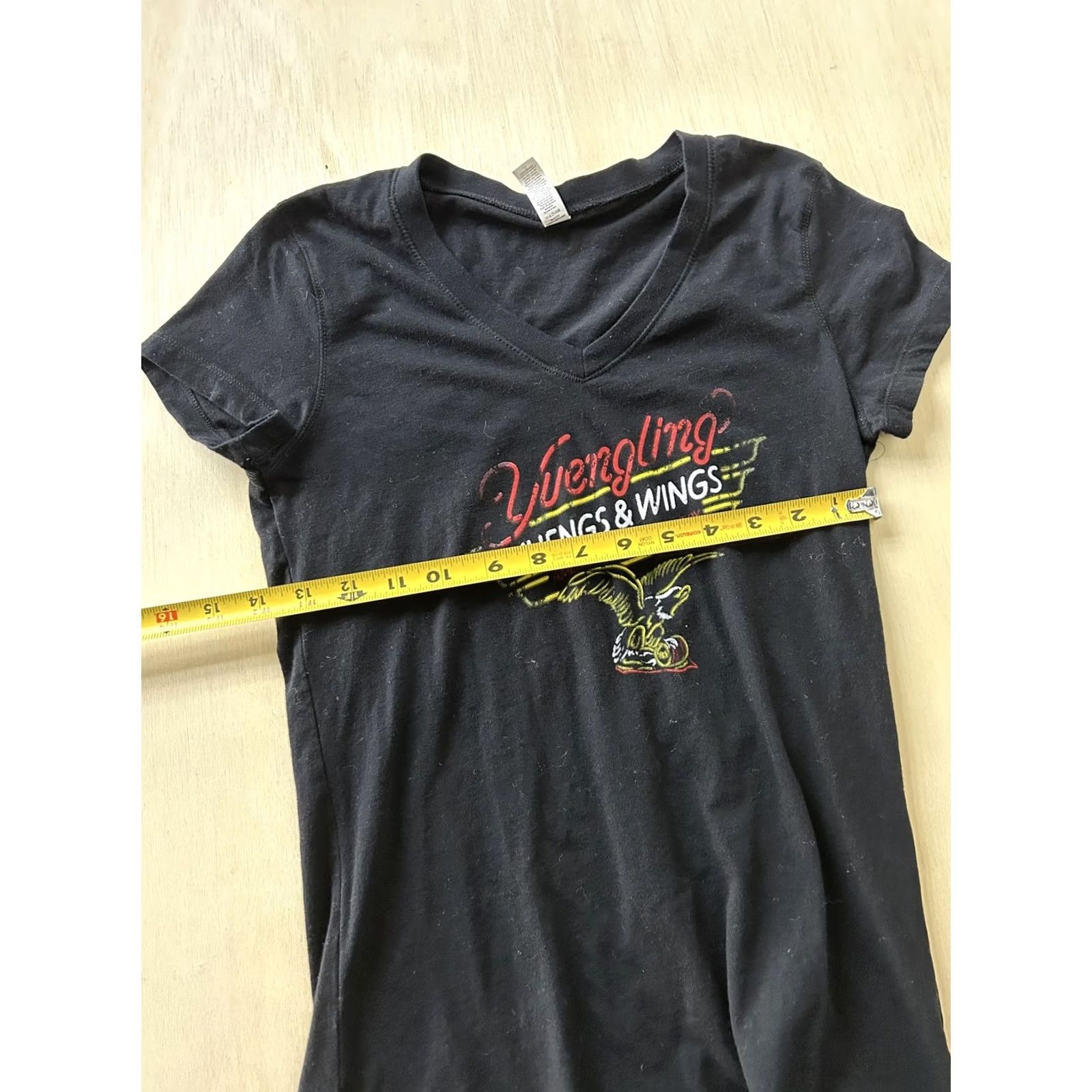 Bell Bella Shirt Womens Small Black Yuengling Beer V Neck Graphic Tee Top Eagle Mens Women Girls Size S / US 4 / IT 40 - 5 Thumbnail