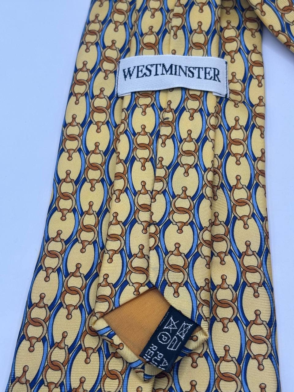 Vintage Westminster Vintage Silk Tie | Made in France | Equestrian Size ONE SIZE - 4 Thumbnail