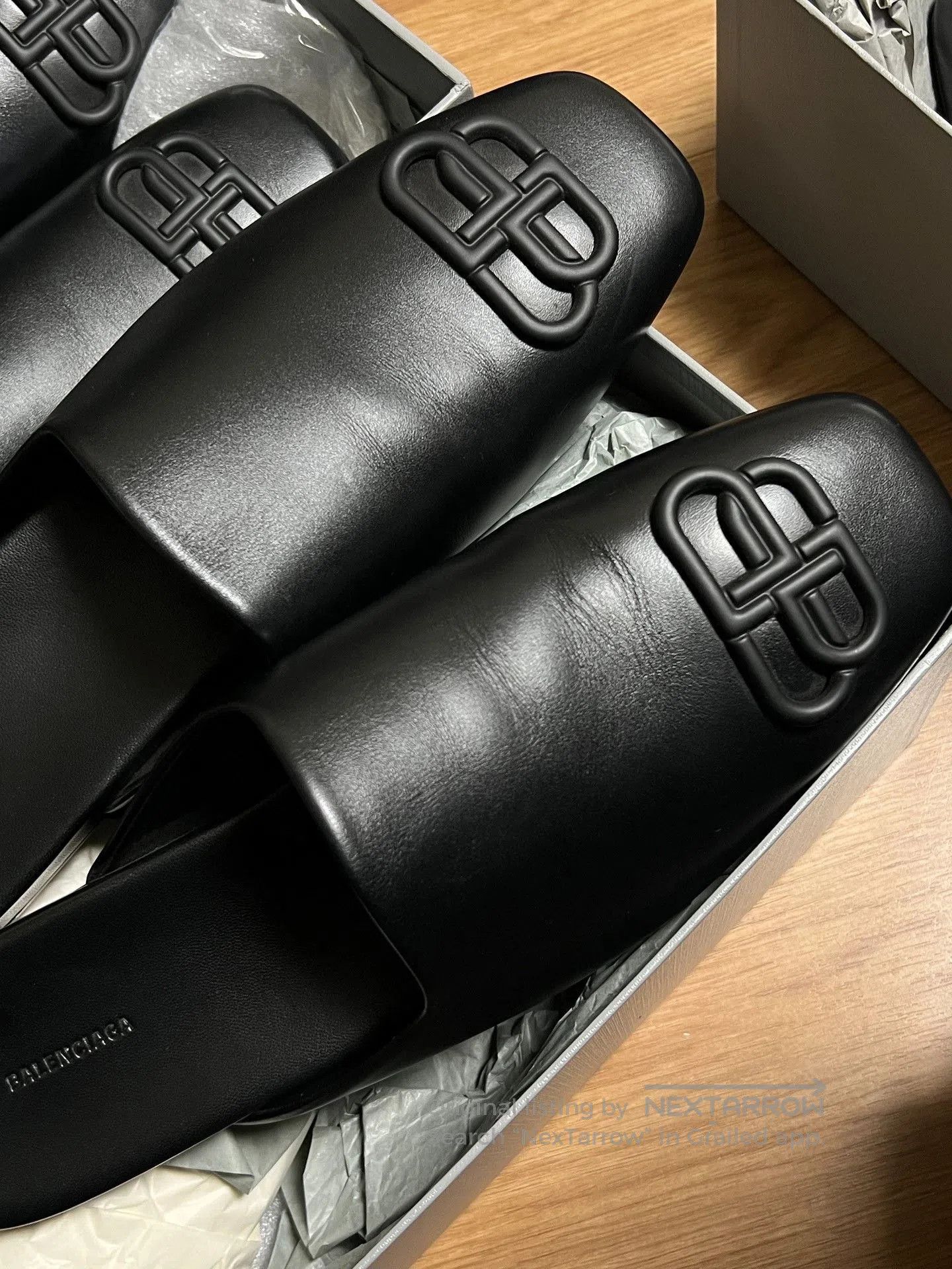 Balenciaga Balenciaga Black BB Logo Mules. Size US 10 / EU 43 - 2 Thumbnail