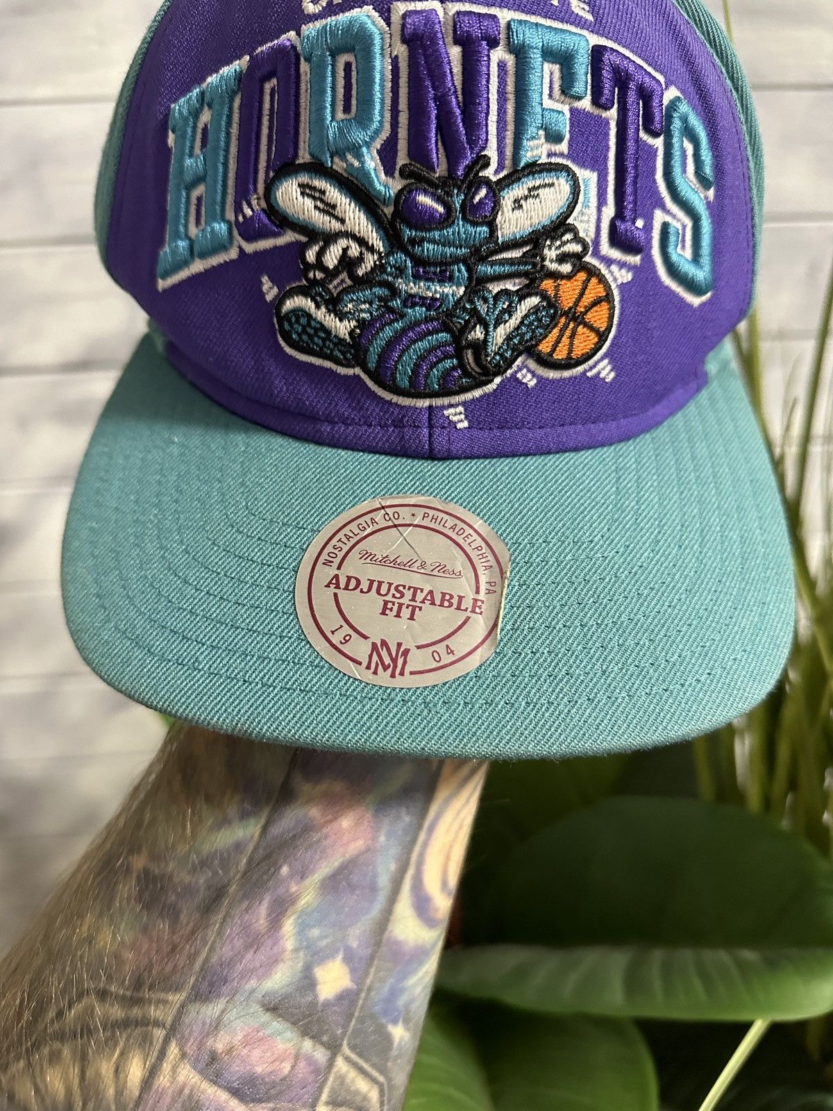 NBA Rare Vintage Cap Charlotte Hornets NBA 100% Wool Size ONE SIZE - 3 Thumbnail