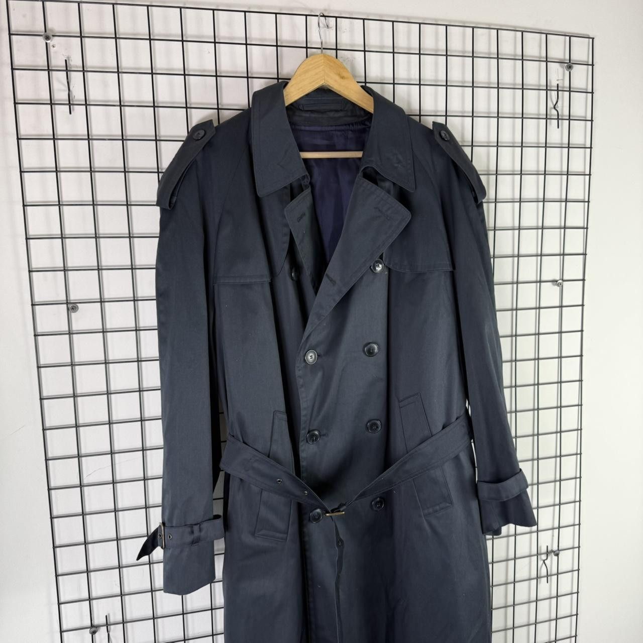Vintage Trench Coat Navy Vintage With Wool Lining Retro Size US L / EU 52-54 / 3 - 4 Thumbnail