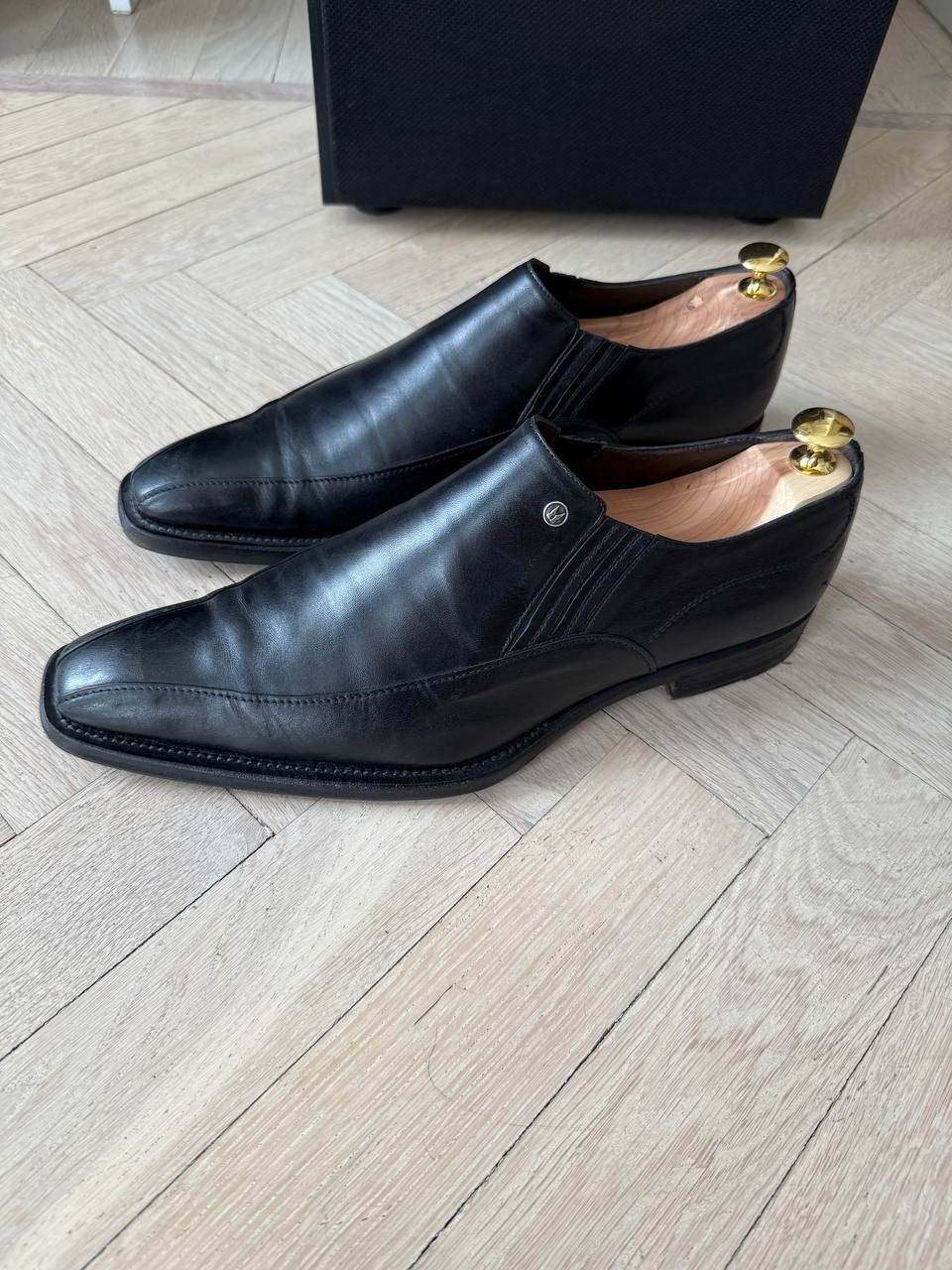 Moreschi Black Moreschi leather slip-on shoes Size US 10.5 / EU 43-44 - 3 Thumbnail