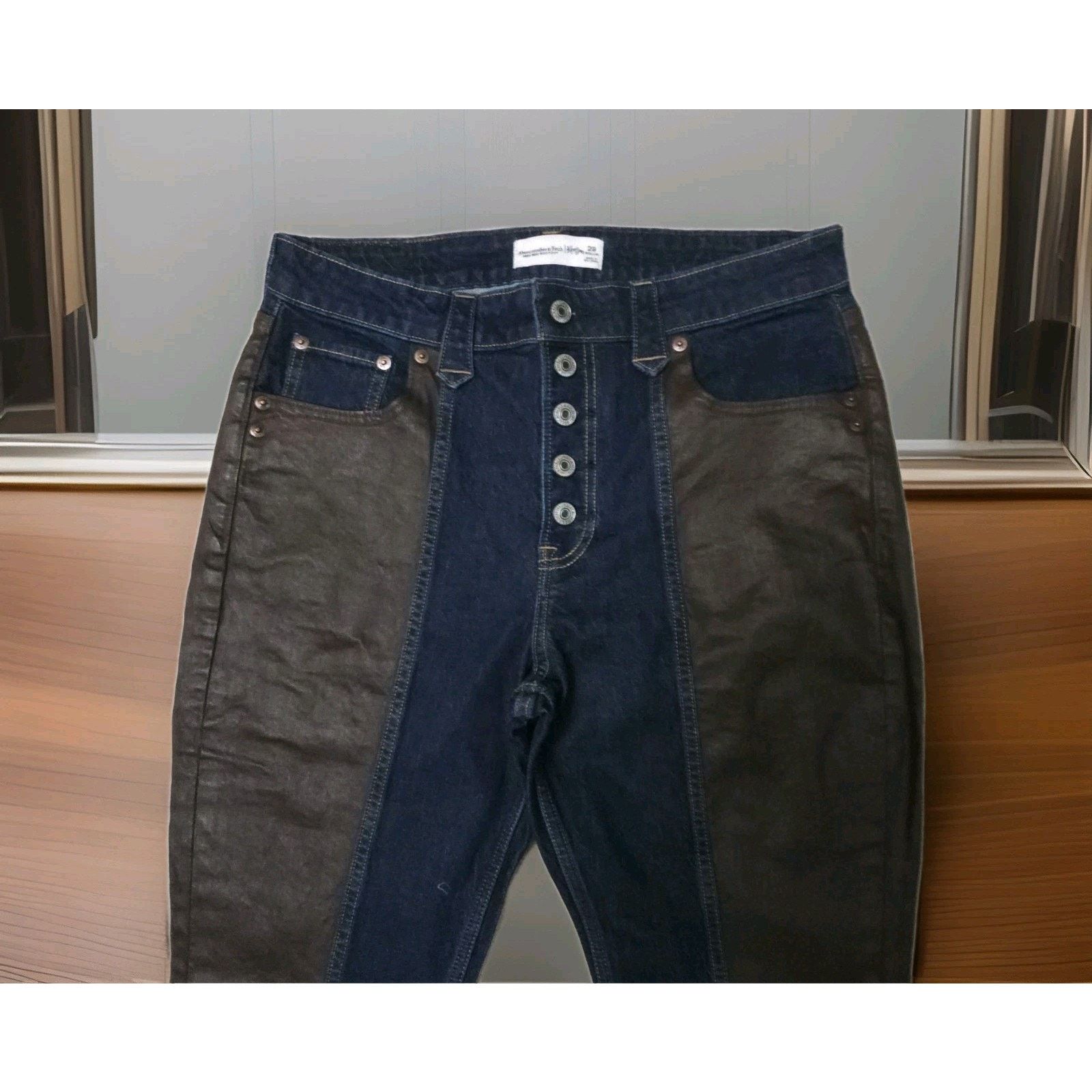 Abercrombie & Fitch Abercrombie & Fitch x Kemosabe High Rise Bootcut Metallic 29 Size 29" - 10 Thumbnail