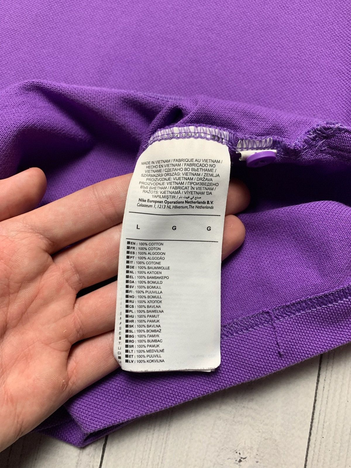 Nike × Vintage Nike purple soccer polo Tottenham spurs logo size M/L Size US L / EU 52-54 / 3 - 6 Thumbnail