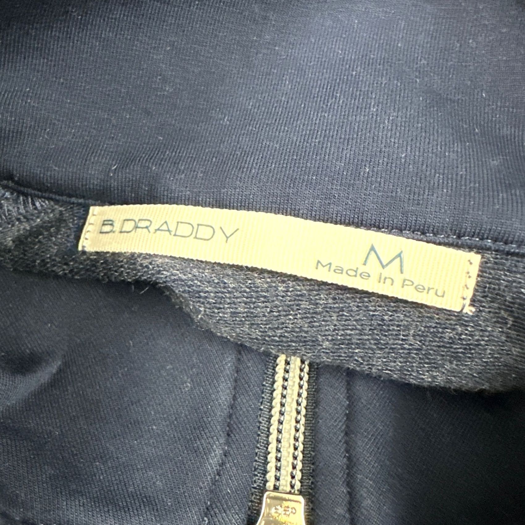 Vintage B. Draddy Sweater Men M Blue 1/4 Zip Golf Pullover Pockets Size US M / EU 48-50 / 2 - 5 Thumbnail