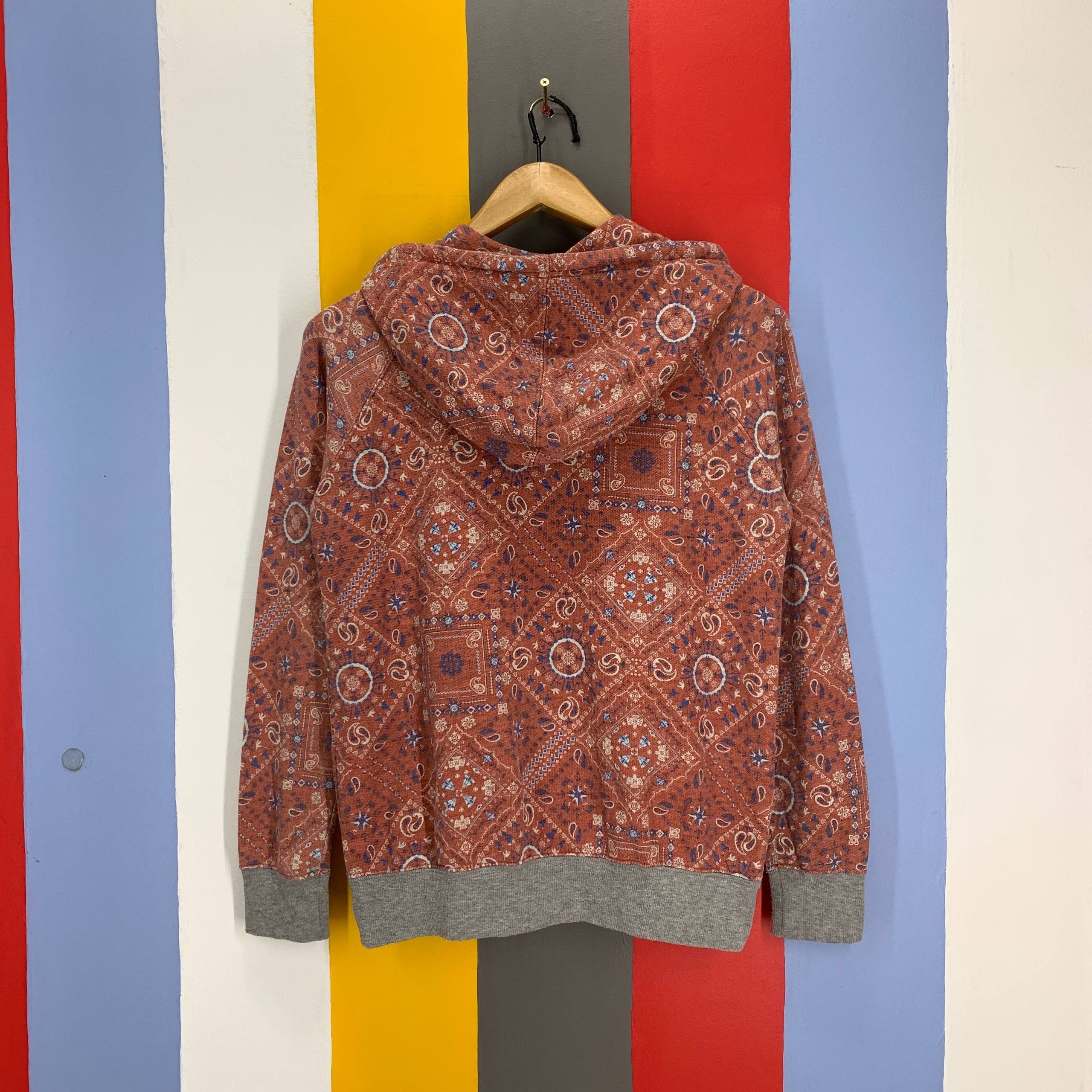 Japanese Brand TITICACA Zipper Hoodie Abstract Design #2594/X Size M / US 6-8 / IT 42-44 - 11 Thumbnail