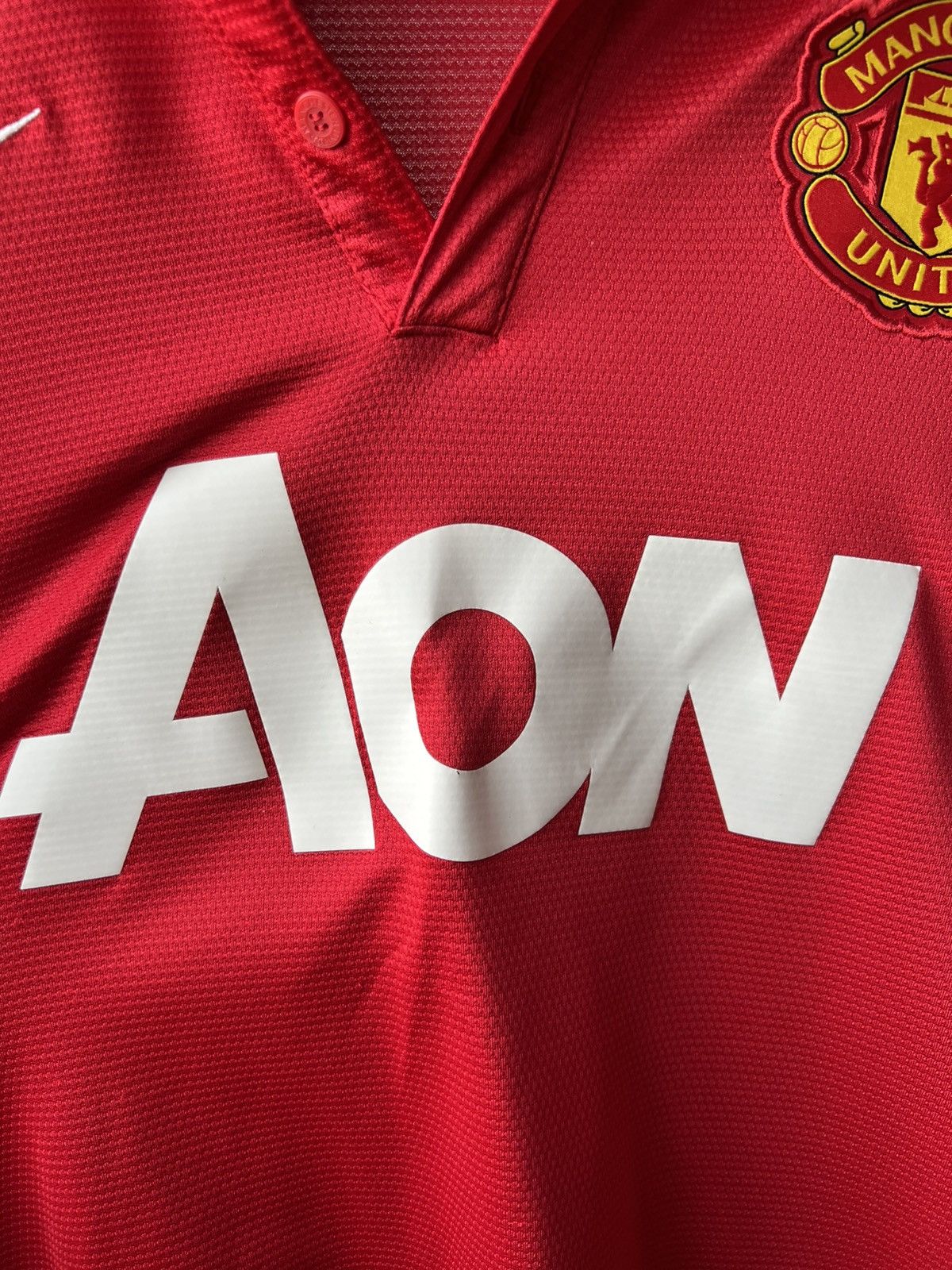 Nike 2013/14 MANCHESTER UNITED HOME SOCCER JERSEY FOOTBALL SHIRT Size US L / EU 52-54 / 3 - 8 Thumbnail
