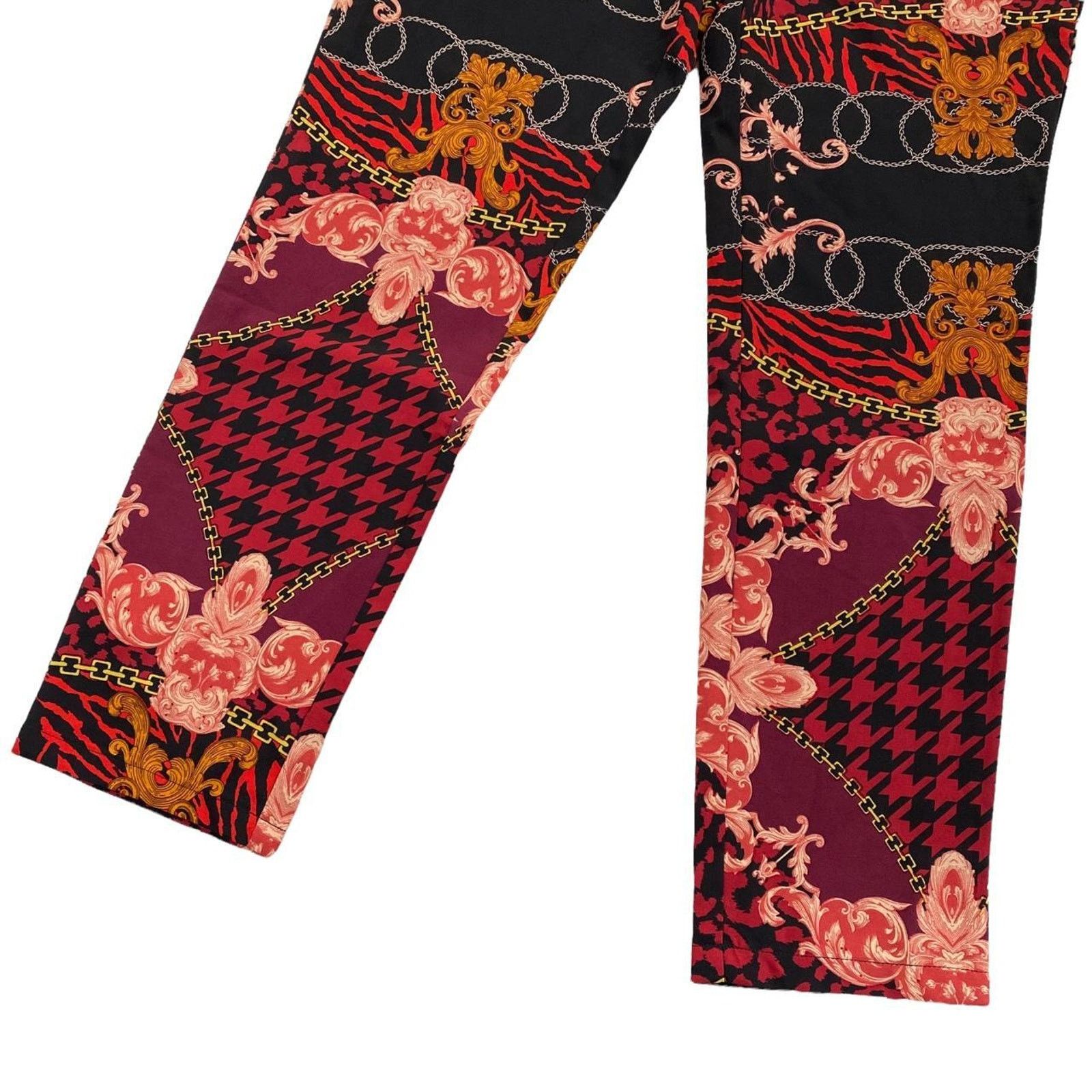 Other Ivivi Patchwork Animal Houndstooth Pants Size Medium (UK 12) Size 31" - 3 Thumbnail