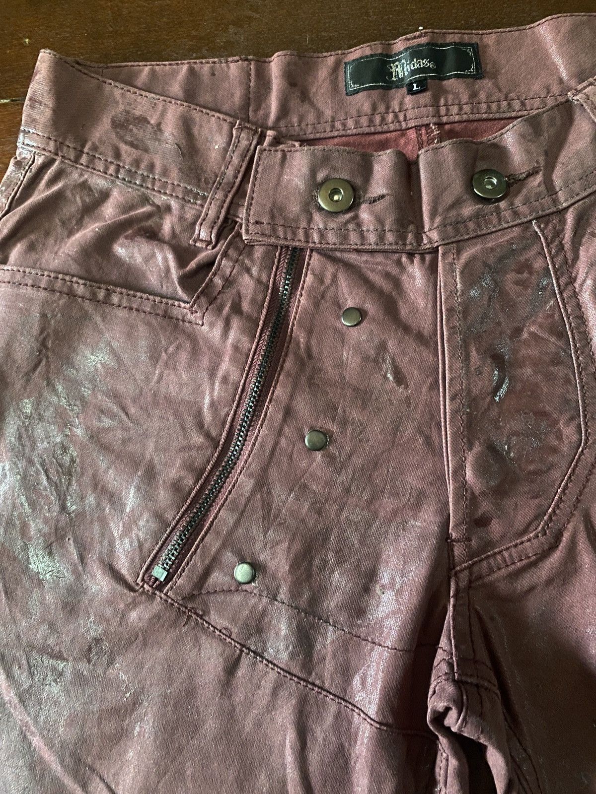 パンツ MIDAS WAX DENIM PANTS FLU GLUE BOOT CUT AMAZING 🔥🔥 MIDAS WAX DENIM PANTS FLU GLUE BOOT CUT WIDE LEG