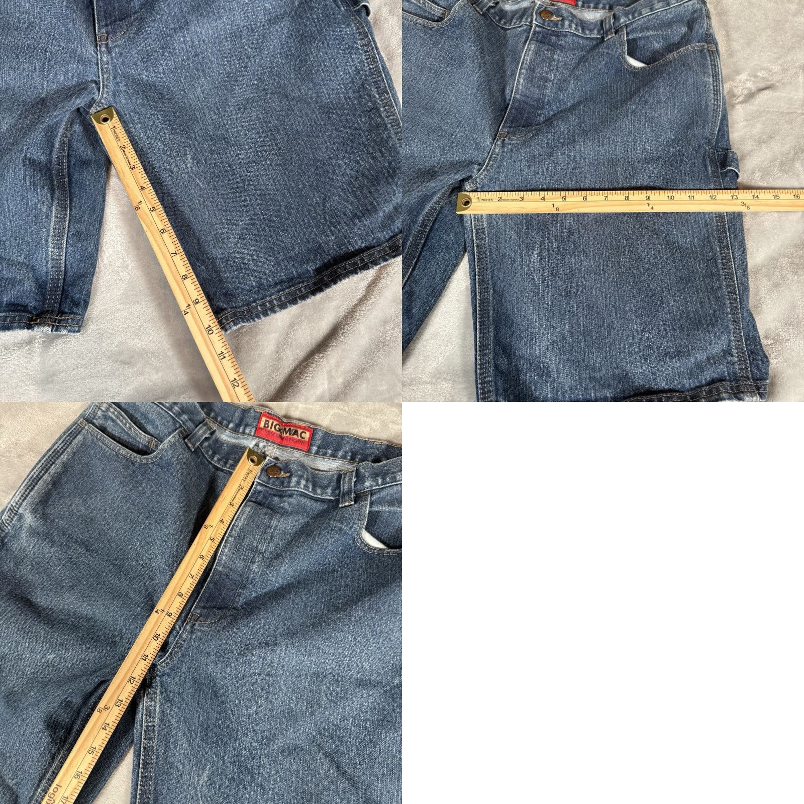 Vintage VINTAGE Big Mac Denim Shorts Bermuda Men’s 40 Blue Faded Y2K Retro Size US 40 / EU 56 - 8 Thumbnail