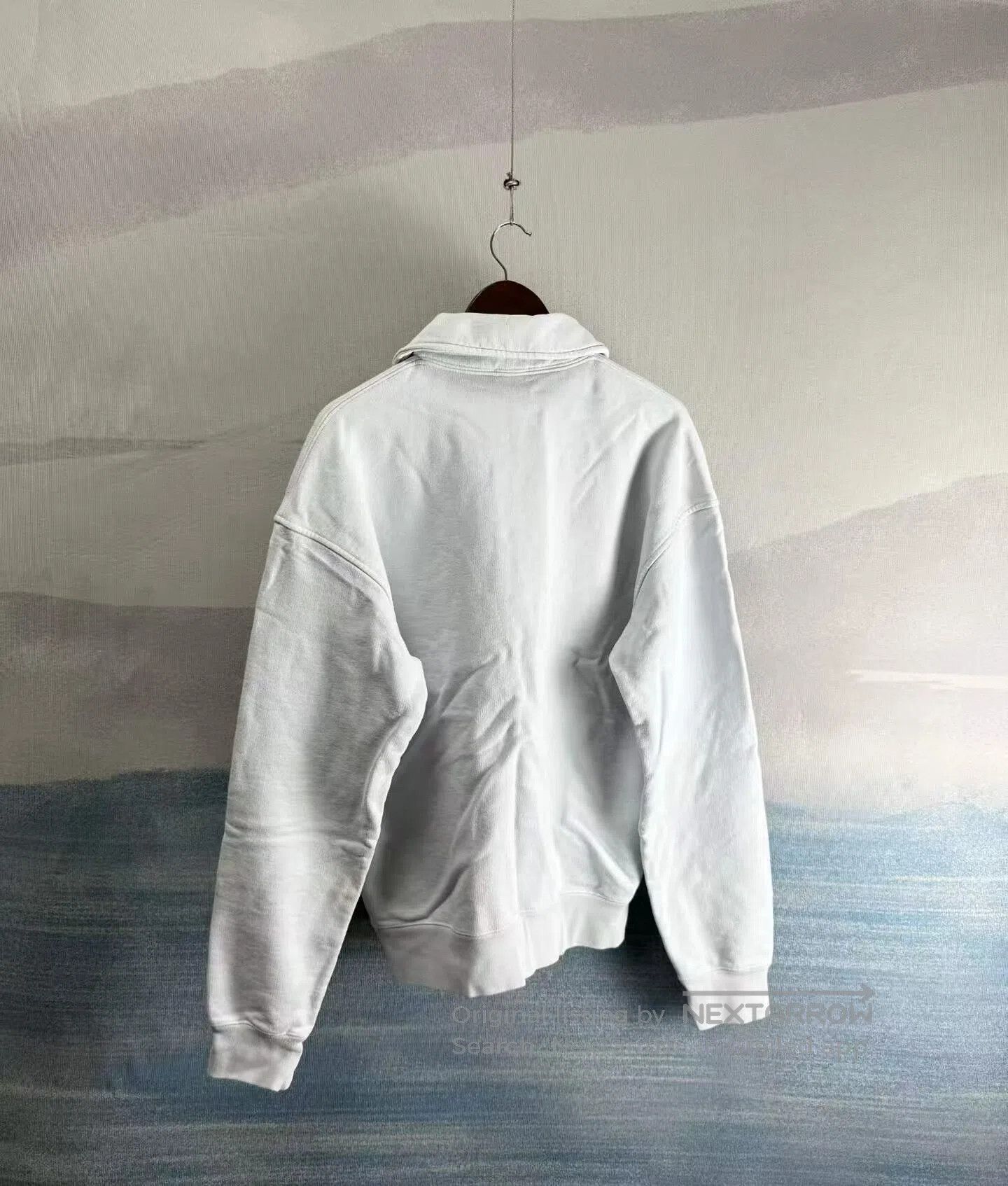 Dior Dior Light Blue Polo Sweatshirt with Embroidered Slogan| Size US S / EU 44-46 / 1 - 3 Thumbnail