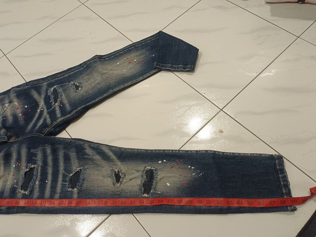 Dsquared2 Dsquared2 Classic Kenny Twist Distressed Paint Splatter Size US 30 / EU 46 - 6 Thumbnail