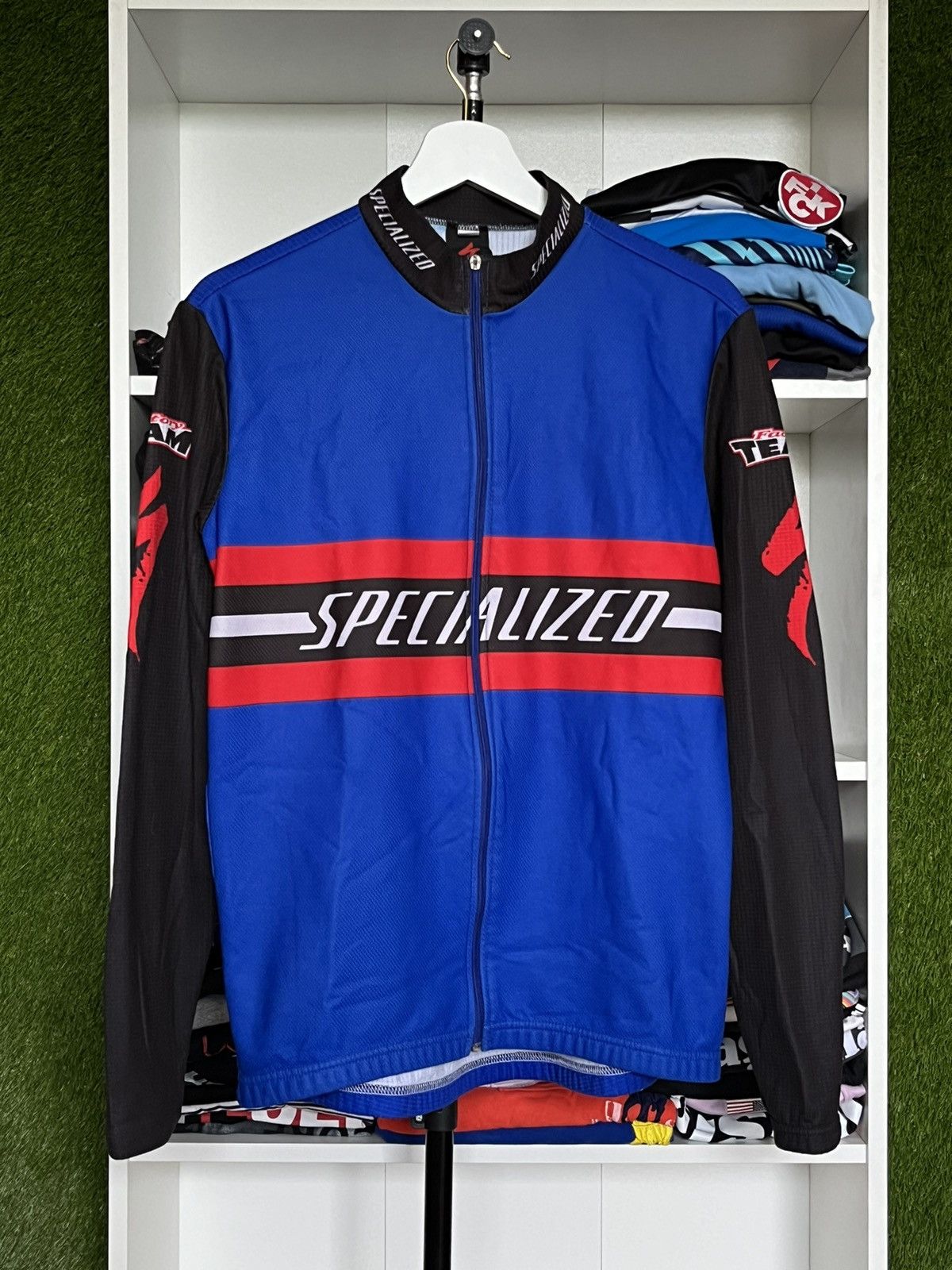 Vintage Mens Specialized long sleeve Cycling Jersey Cycle Vintage Size US L / EU 52-54 / 3 - 1 Thumbnail