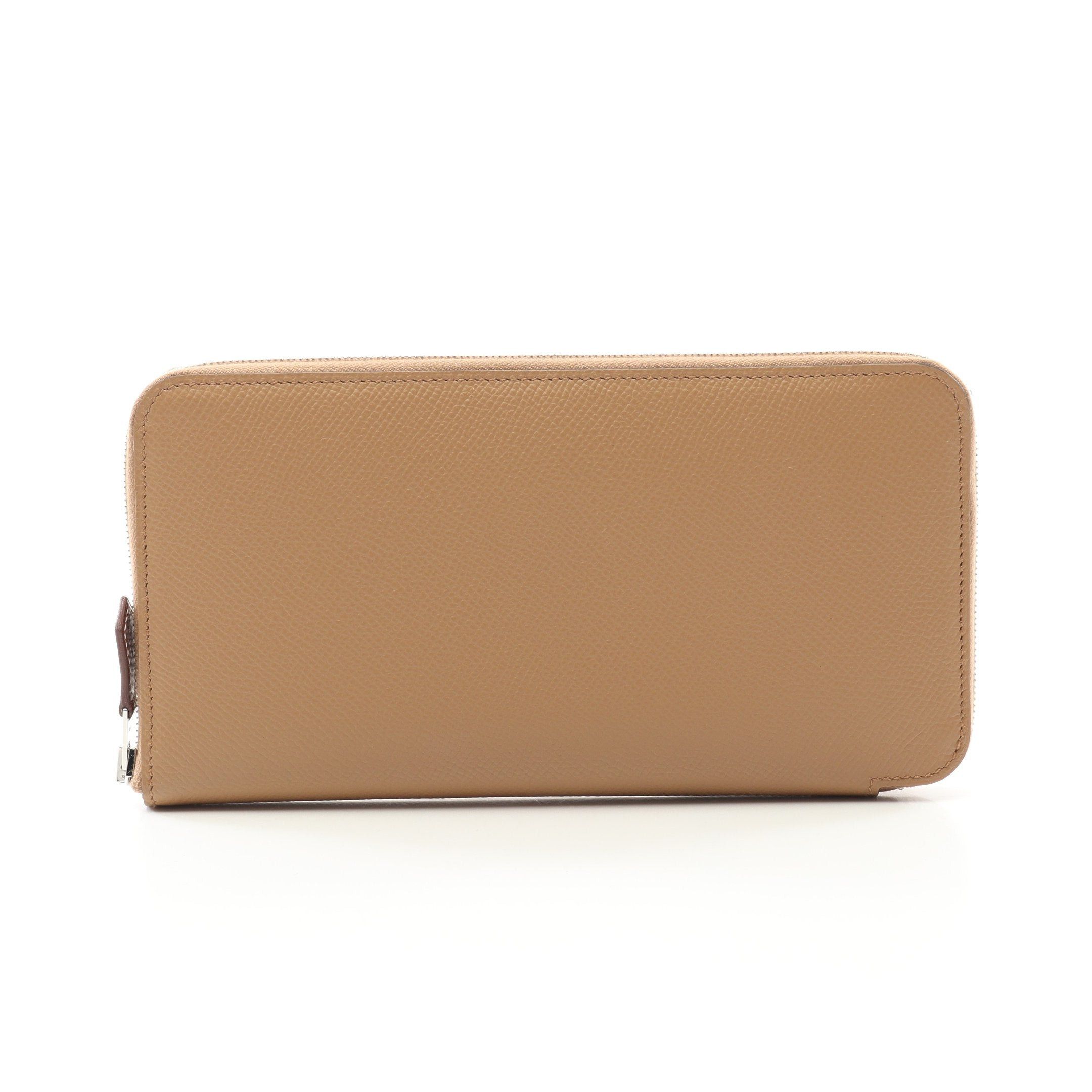 Hermes Hermes Azap Long Silk In Chai Round Zipper Wallet Veau Epsom Beige Silver Hardware U Stamp Size ONE SIZE - 1 Thumbnail