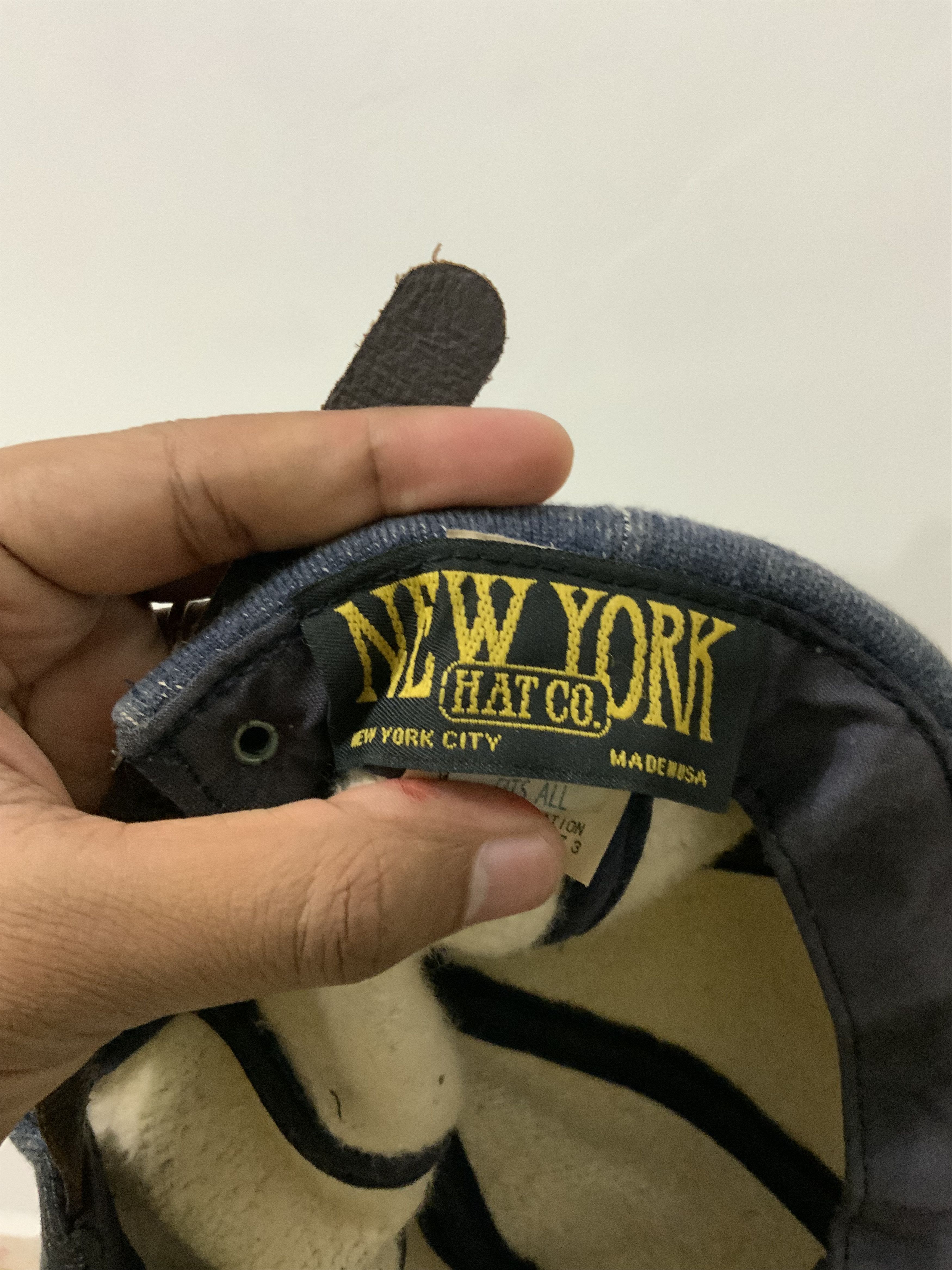 If Only Was True New York Hat & co Indigo Hat Size ONE SIZE - 14 Thumbnail