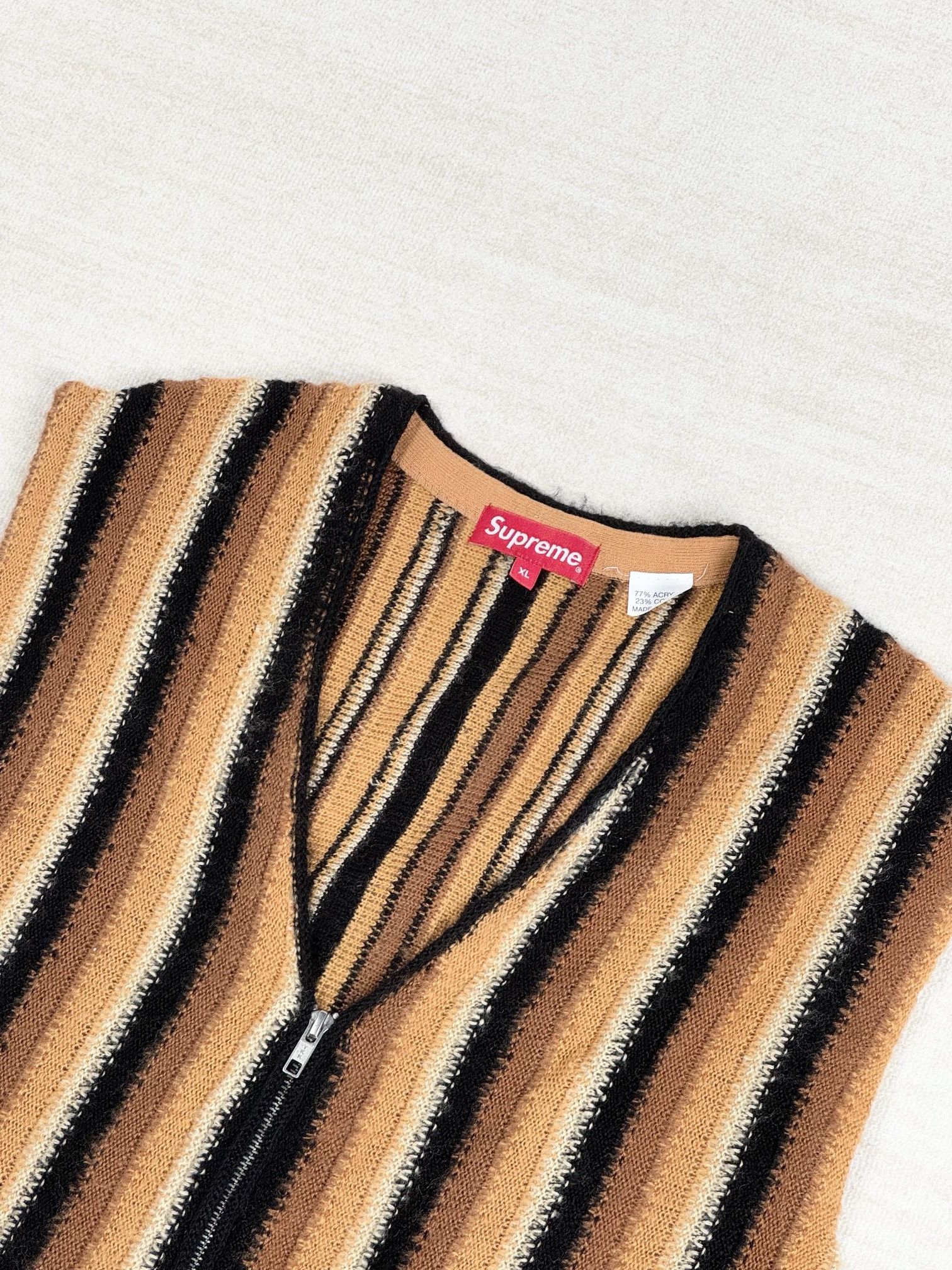 Supreme knit zip vest Size US XL / EU 56 / 4 - 6 Thumbnail
