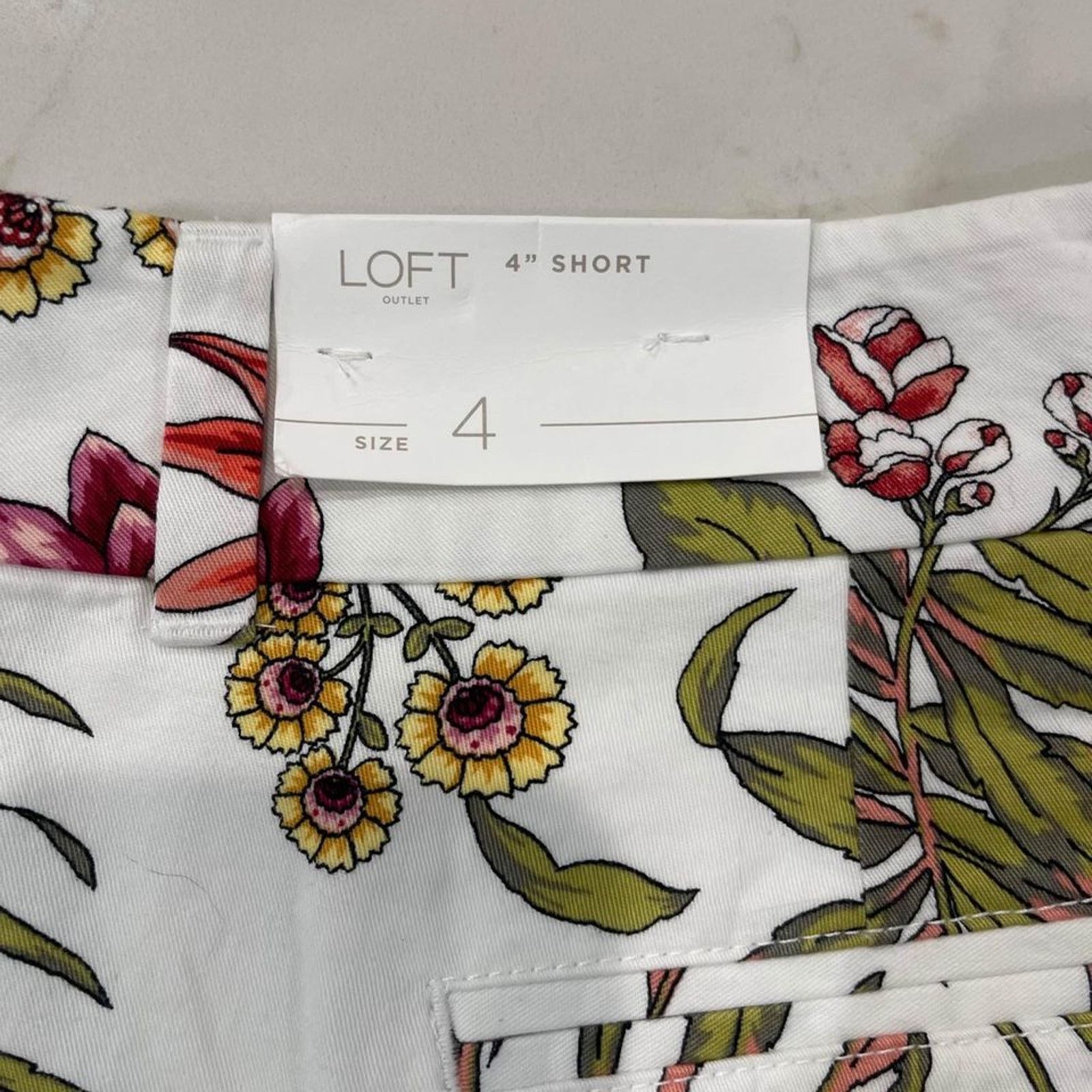 Loft Loft Outlet Women's Shorts 4 Floral Pockets 4" Short NWT Size 27" / US 4 / IT 40 - 5 Thumbnail