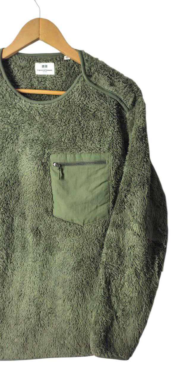 Engineered Garments ENGINEERED GARMENTS X UNIQLO ARMY GREEN SNAP FLEECE JACKET Size US M / EU 48-50 / 2 - 5 Thumbnail