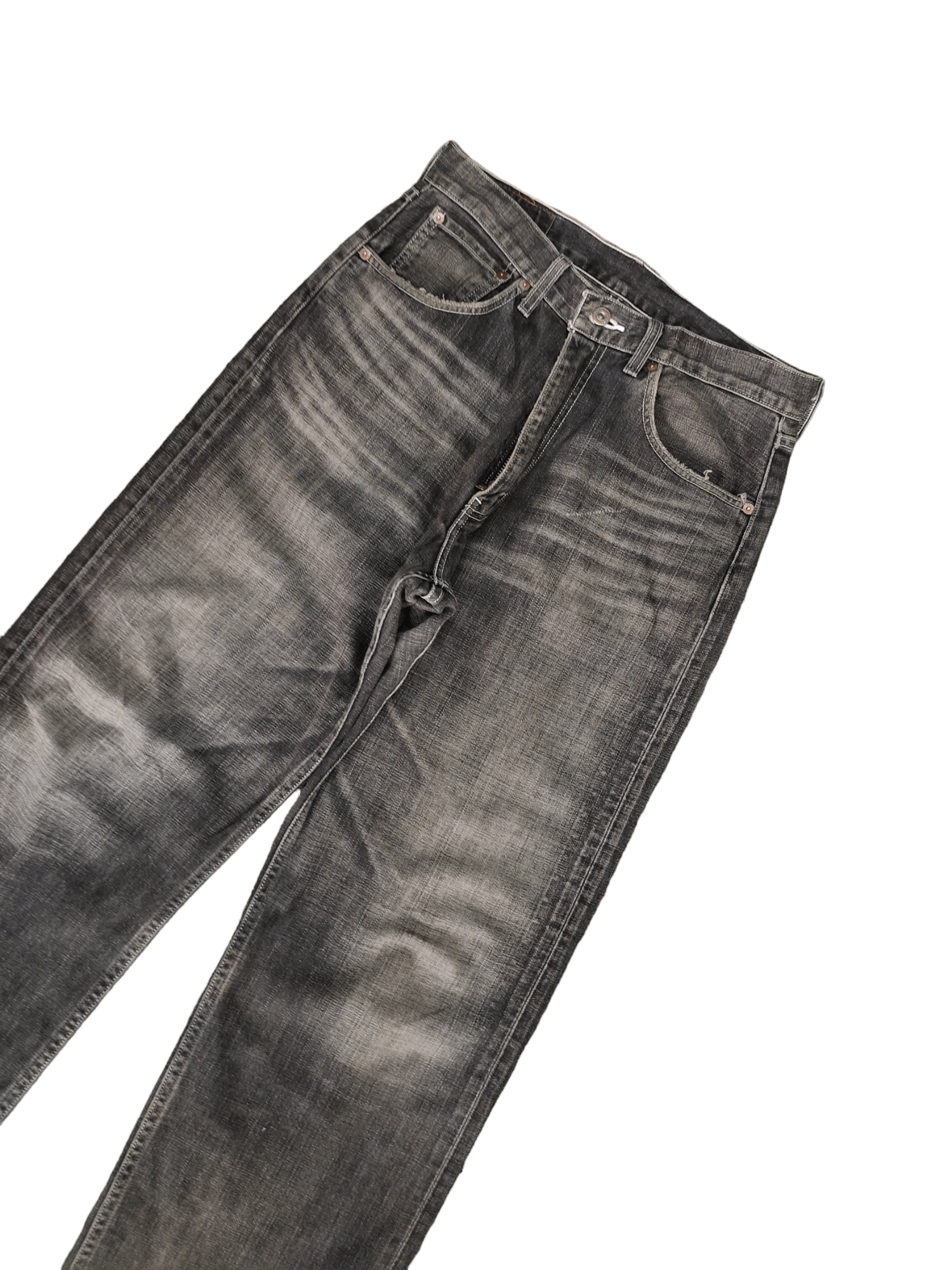 Levi's Vintage Clothing Vintage Levis 504 Distress Faded Wide Leg Denim Jeans Size US 31 - 6 Thumbnail