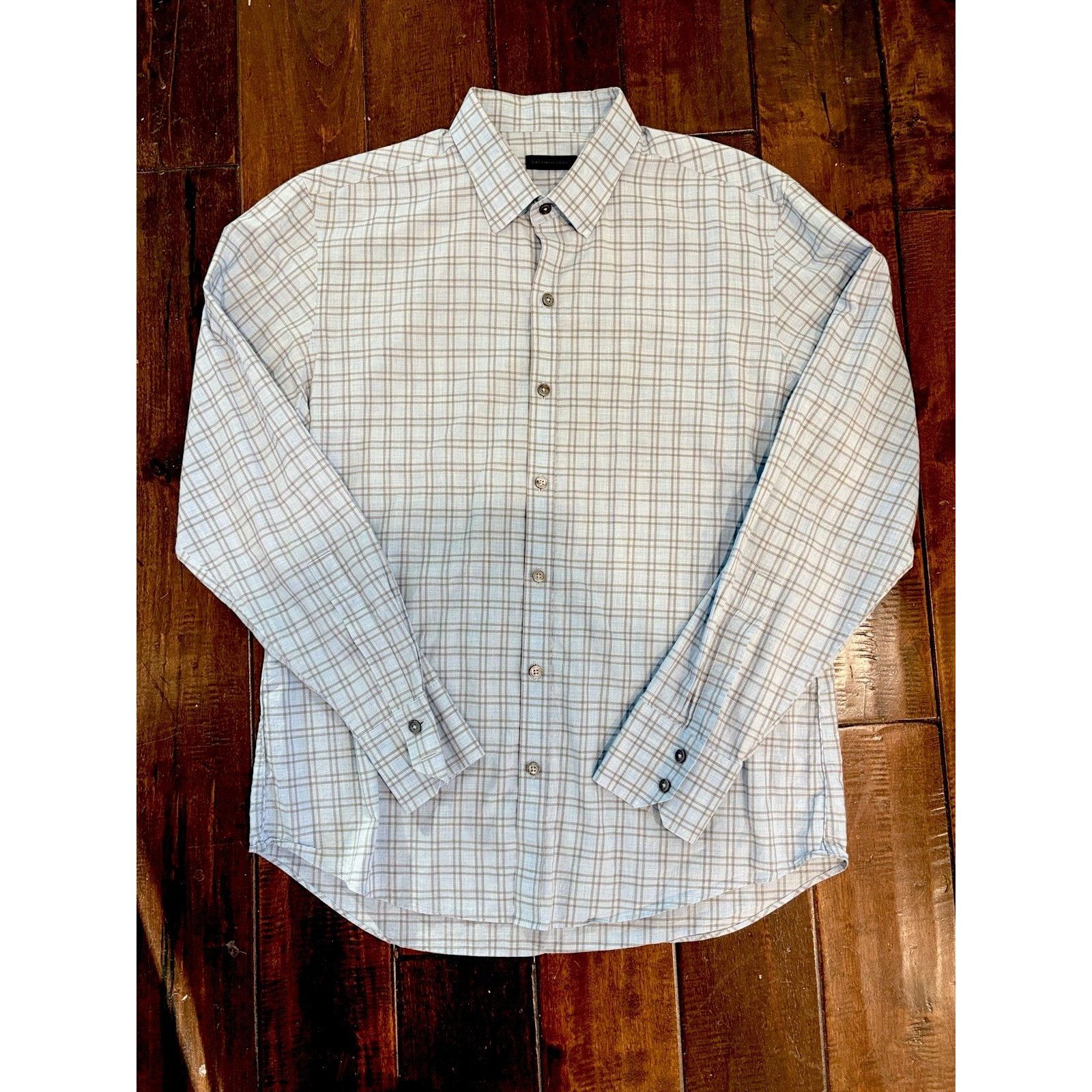 Zachary Prell Zachary Prell 100% Cotton Blue Button Down Men's Plaid Shirt Size US M / EU 48-50 / 2 - 9 Thumbnail