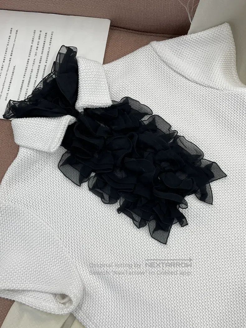 Chanel Chanel White wooden ear collar dress Size XS / US 0-2 / IT 36-38 - 2 Thumbnail