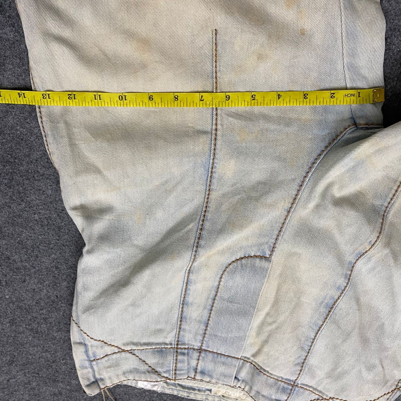 Chloe Vintage Chloe Bleached Denim Streetwear Jeans Size 30" / US 8 / IT 44 - 14 Thumbnail