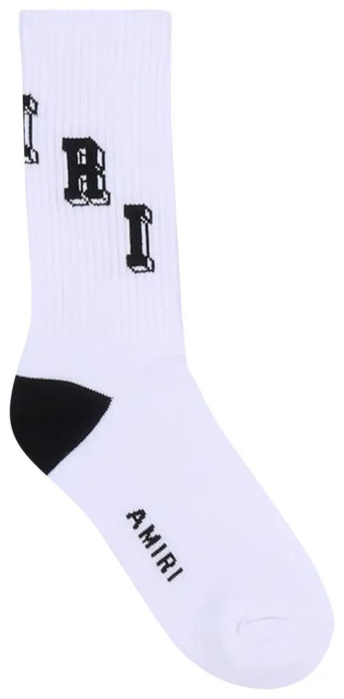 Amiri o1mle1224 Size: 43/44 / Tube Sock in White & Black Size ONE SIZE - 2 Thumbnail