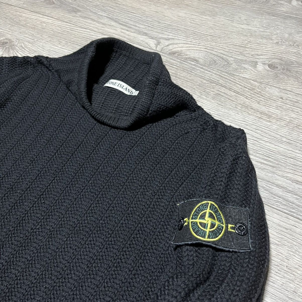 Stone Island Stone Island Vintage Rare Knitted Sweater XL size Black Size US XL / EU 56 / 4 - 2 Thumbnail