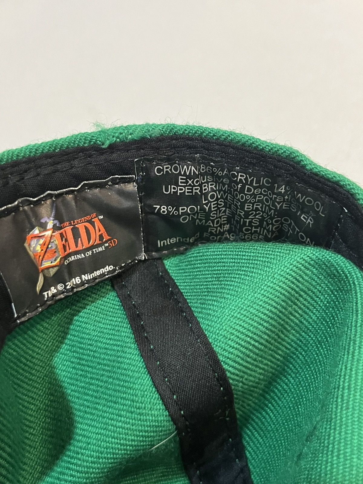 Nintendo The Legend Of Zelda Ocarina Of Time 3D Snapback Hat/Cap Size ONE SIZE - 3 Thumbnail