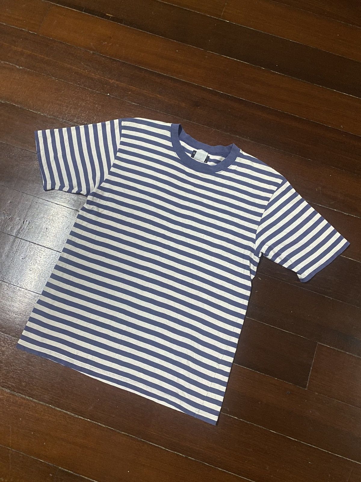 agnes b. Vintage Agnes B Homme Paris Casual Classics Striped Tee Size US M / EU 48-50 / 2 - 3 Thumbnail