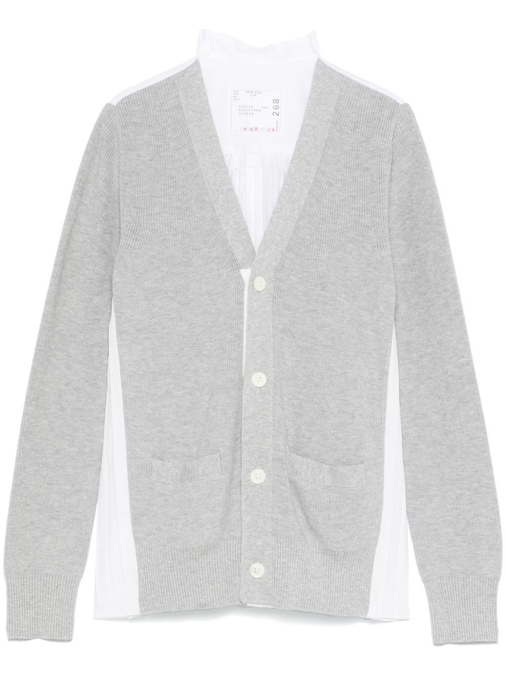 Sacai V-NECKED CARDIGAN Size XL / US 12-14 / IT 48-50 - 1 Thumbnail