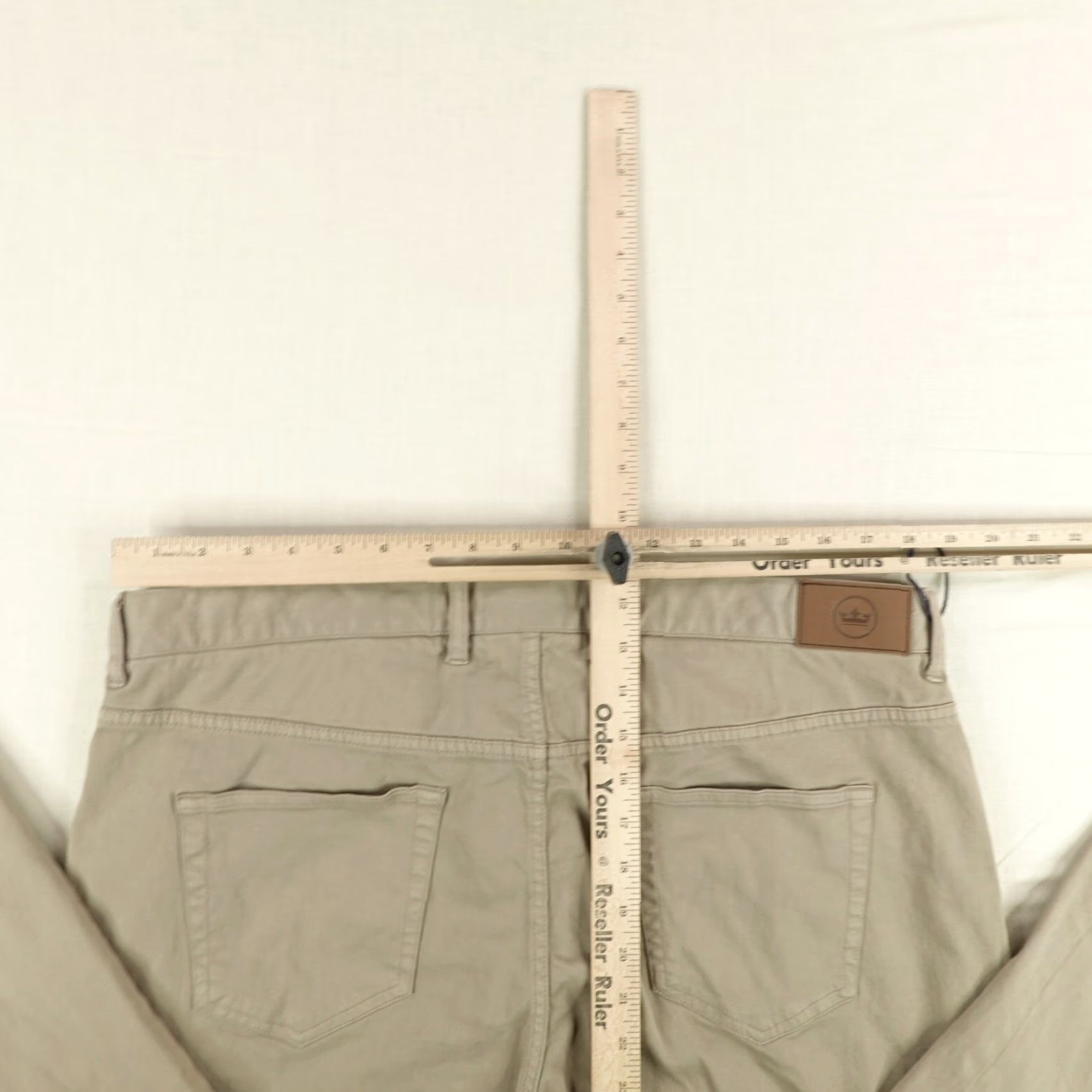 Peter Millar PETER MILLAR Chino Pants Mens 38 Regular Beige Performance Flex Golf Stretch Size US 37 - 7 Thumbnail