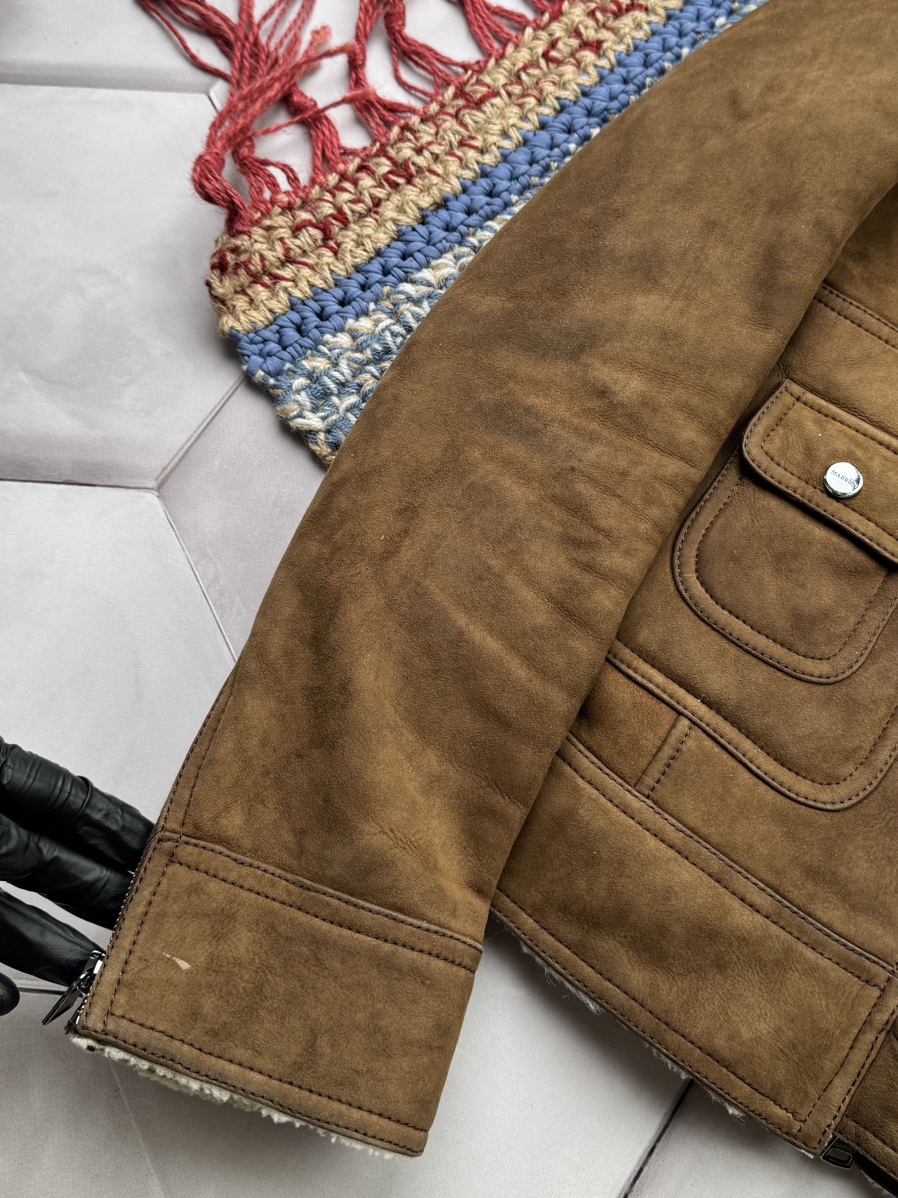 Japanese Brand Vintage Real Sheepskin Cropped Jacket (E4) Size S / US 4 / IT 40 - 4 Thumbnail