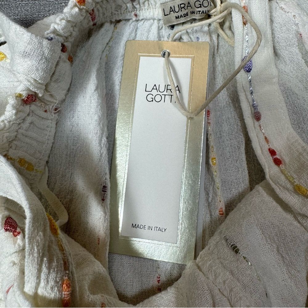 Other NWT New LAURA GOTTI Stitch Detail Ivory Jumpsuit Made In It Size 30" / US 8 / IT 44 - 5 Thumbnail