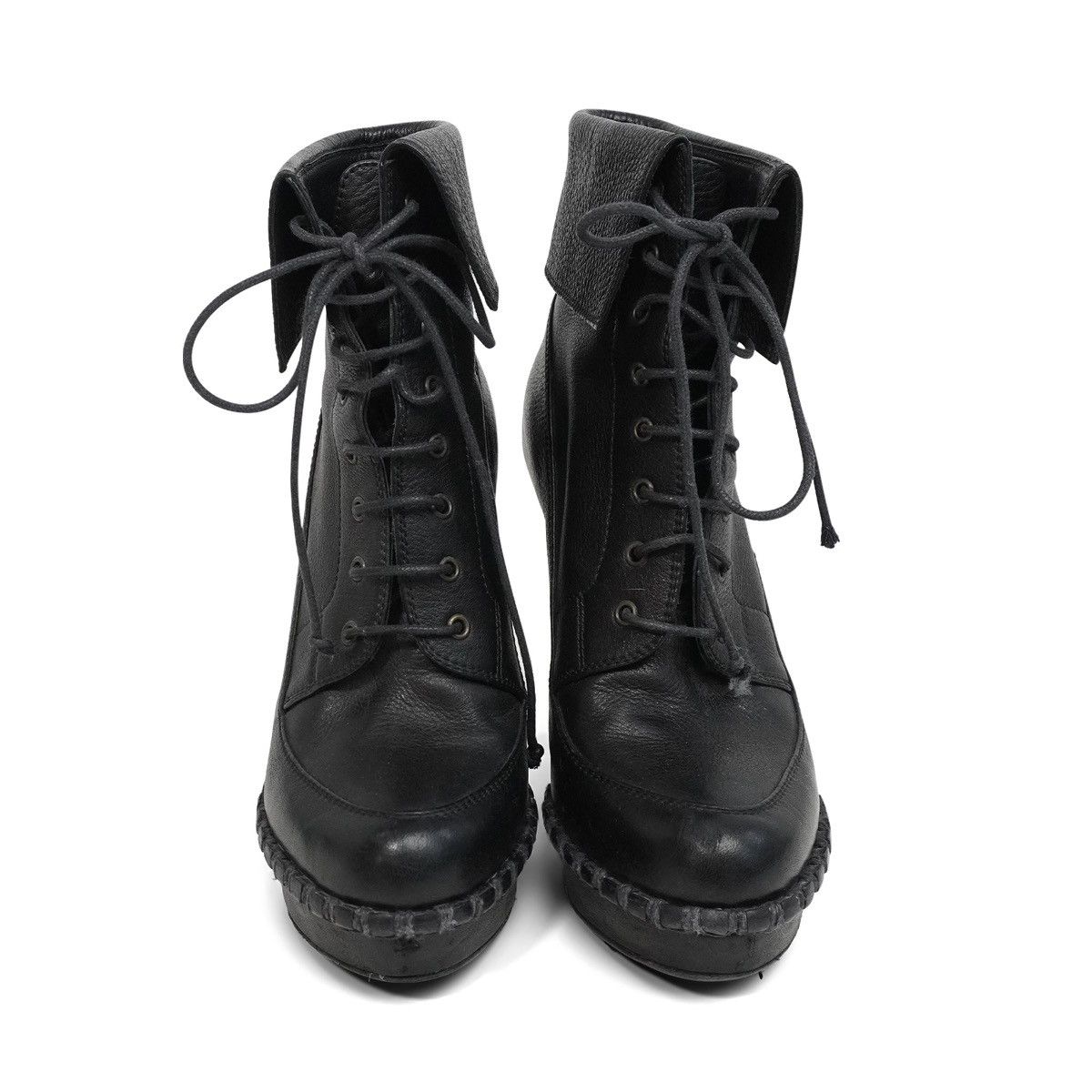 Yves Saint Laurent Yves Saint Laurent Lace Up Ankle Boots Size US 6.5 / IT 36.5 - 3 Thumbnail