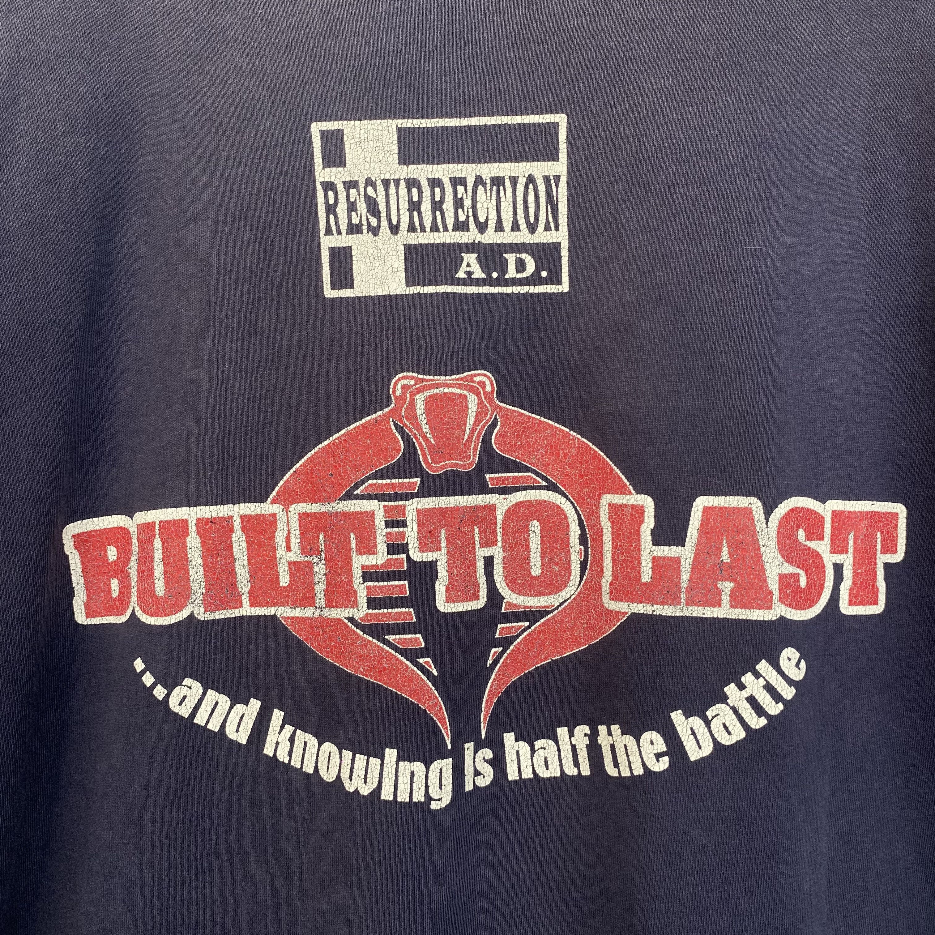 Band Tees BULIT TO LAST Vintage 90s Hardcore Shirt Size US XXL / EU 58 / 5 - 7 Thumbnail