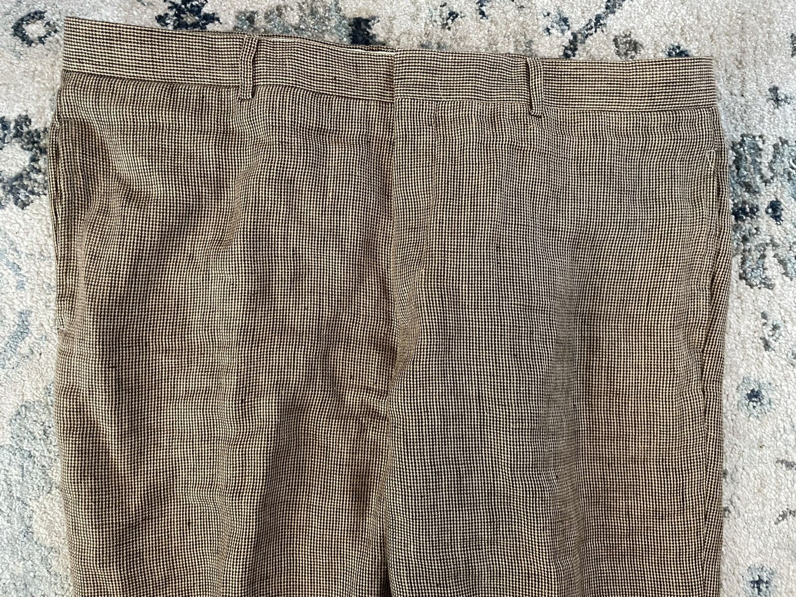 Polo Ralph Lauren × Vintage Mini Houndstooth Check Flax Trouser Size US 38 / EU 54 - 4 Thumbnail