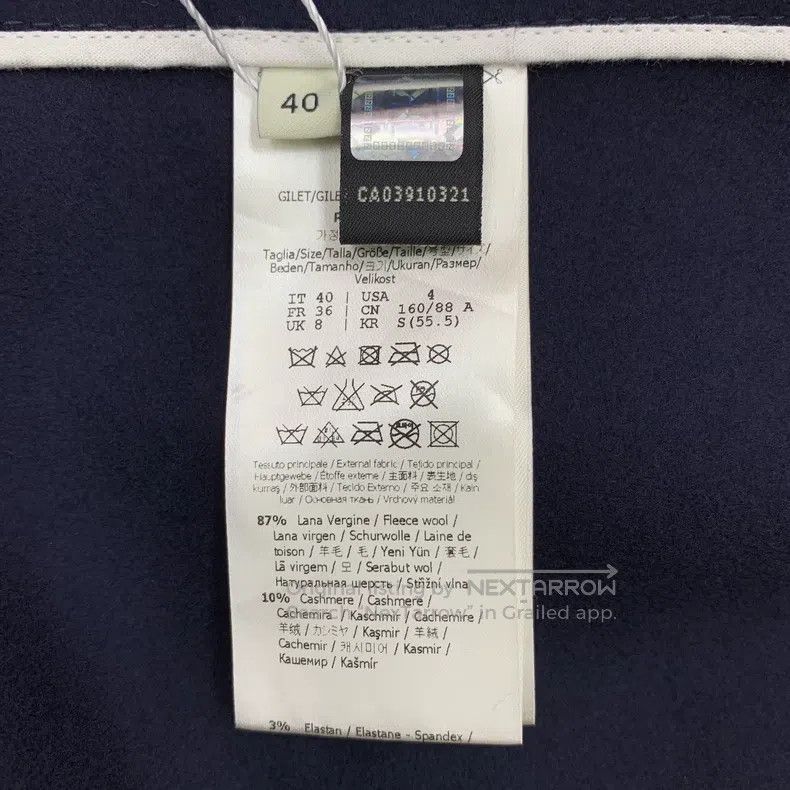 Fendi Fendi Navy wool V-neck single-breasted sleeveless colorful Size XS / US 0-2 / IT 36-38 - 6 Thumbnail