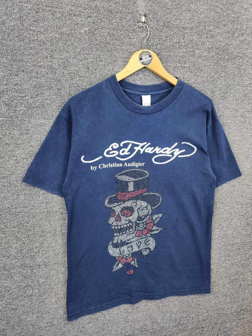 Ed Hardy Vintage Ed Hardy Christian Audigier Skull Tee Tshirt Size US M / EU 48-50 / 2 - 5 Thumbnail