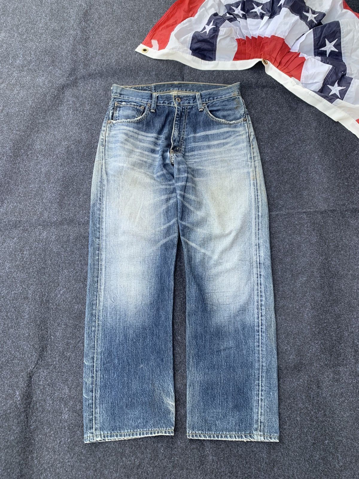Levi's Y2K Levi’s 503 – CRAZY VINTAGE FADE 🔥 Size US 31 - 1 Thumbnail