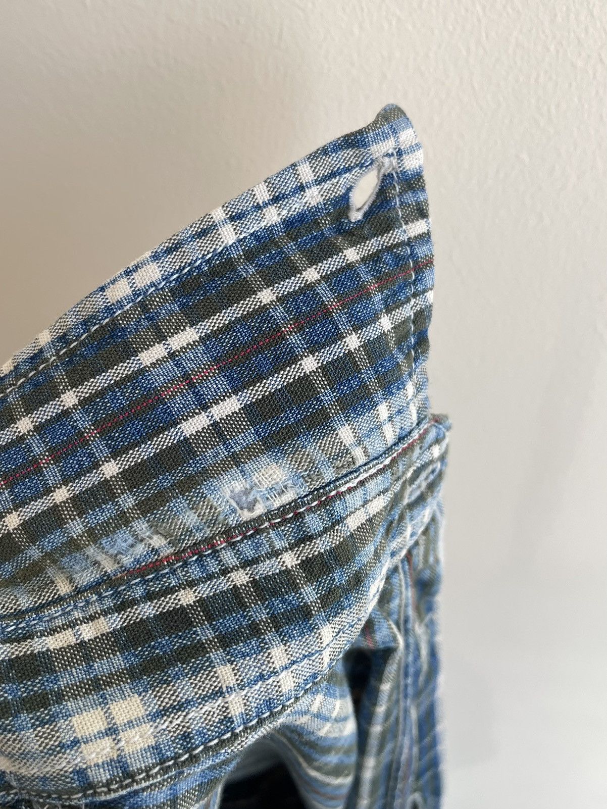 Levi's White Tab Plaid Checked Button Down Long Sleeve Shirt 90s Size US M / EU 48-50 / 2 - 14 Thumbnail