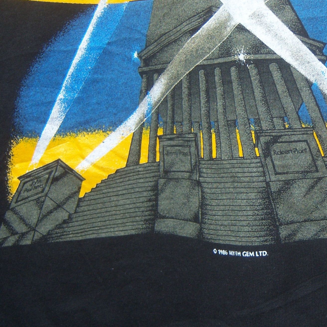 Band Tees × Hanes × Vintage 1986 Led Zeppelin Near Deadstock Size US L / EU 52-54 / 3 - 15 Thumbnail