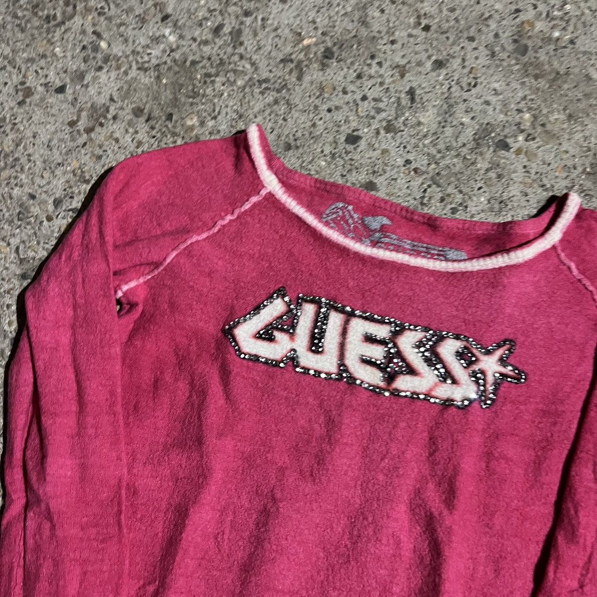 Guess × Vintage Vintage Ribbed Guess Tank Top Graphic Printed 00s y2k Size XS / US 0-2 / IT 36-38 - 2 Thumbnail