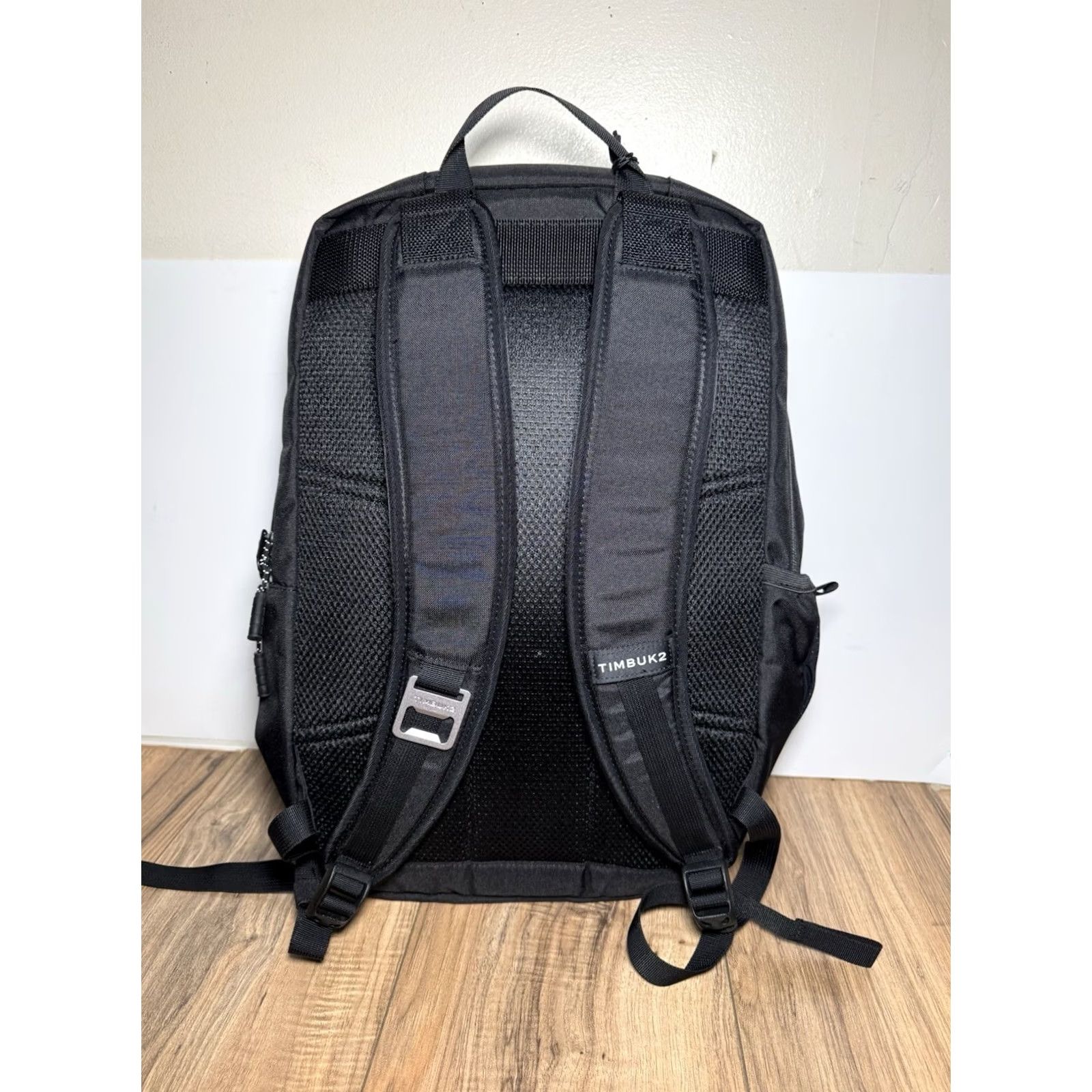 Vintage Timbuk2 Parkside Backpack Eco Black Casual Travel School Office LOGO Bag Medium 17in 11in Nylon Canvas Men Backpack Adjustable Pockets Size ONE SIZE - 4 Thumbnail