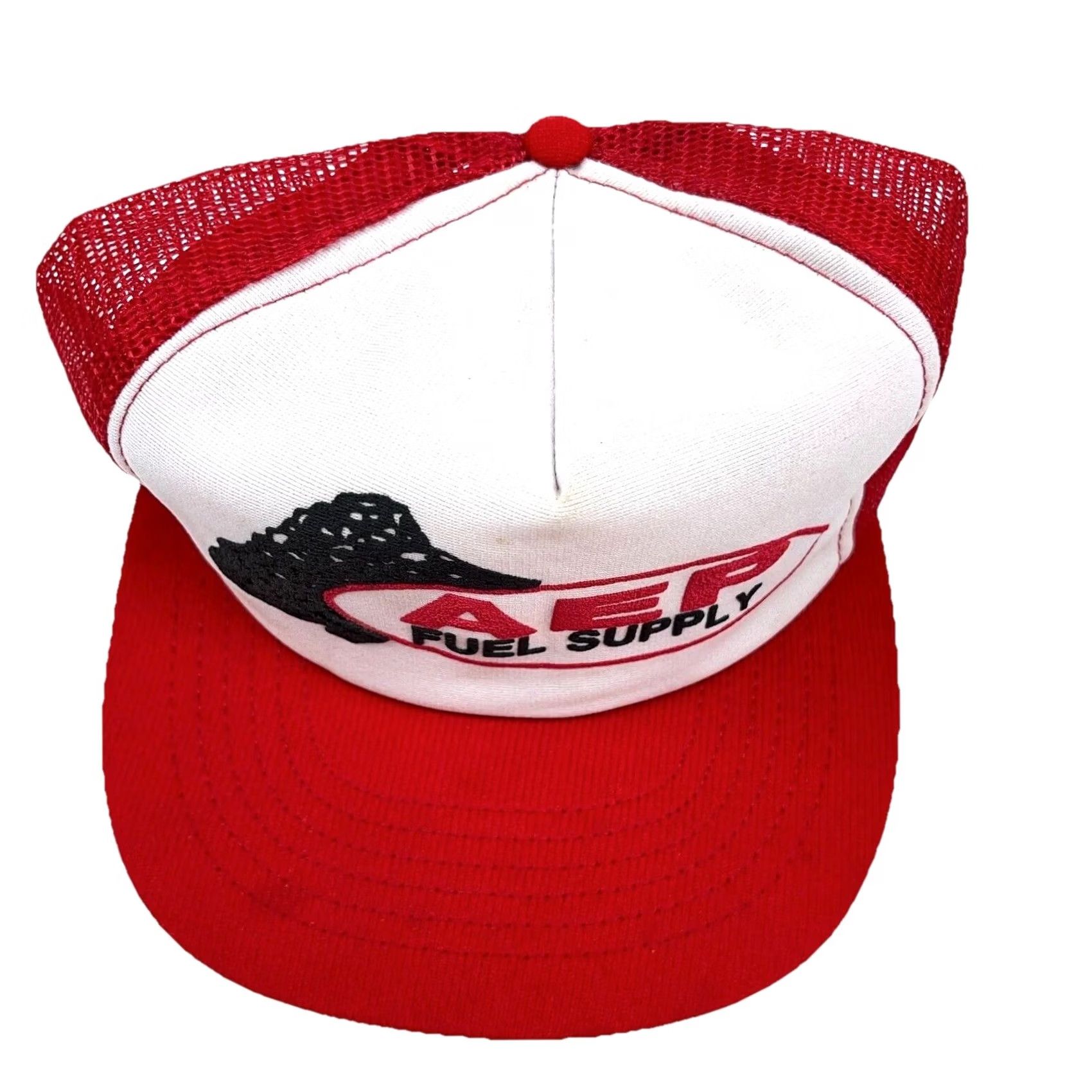 Vintage VINTAGE AEP Trucker Hat Cap Fuel Supply Coal Mining 80s USA Made Puffy Snap Back Size ONE SIZE - 3 Thumbnail