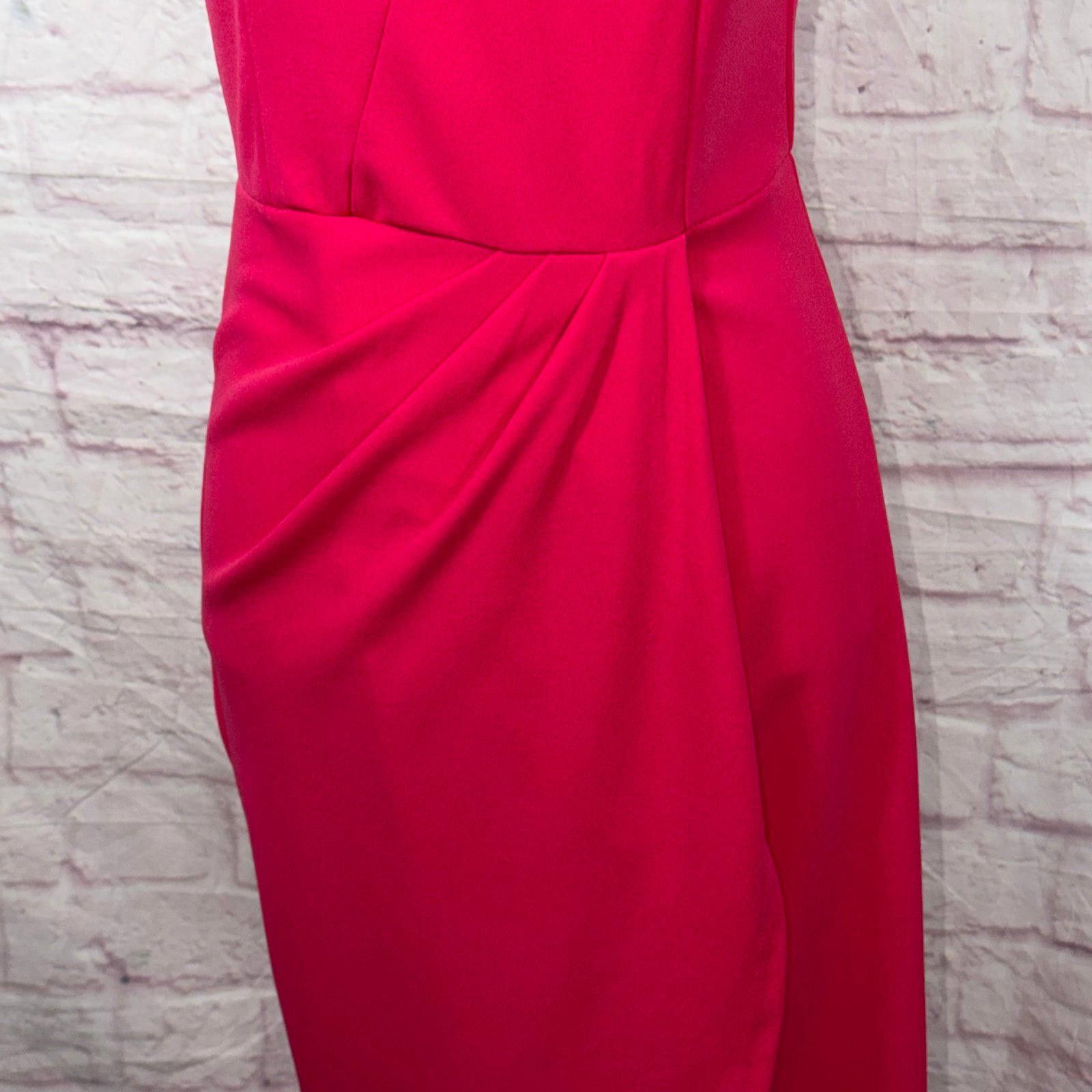 Other PrettyGarden Women's Medium One-Shoulder Pink Dress NWT Size M / US 6-8 / IT 42-44 - 4 Thumbnail